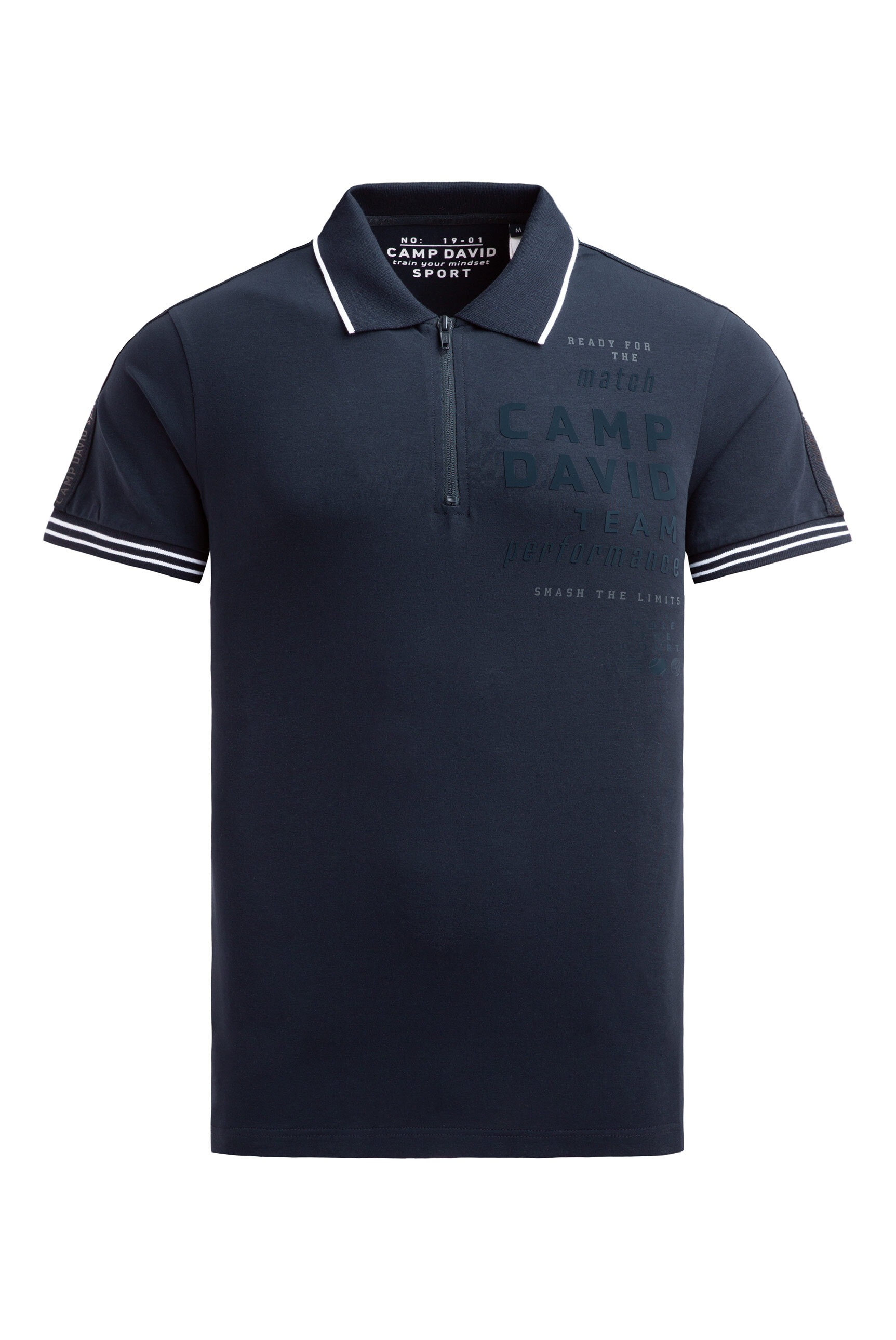 CAMP DAVID Poloshirt mit reflektierenden Details günstig online kaufen