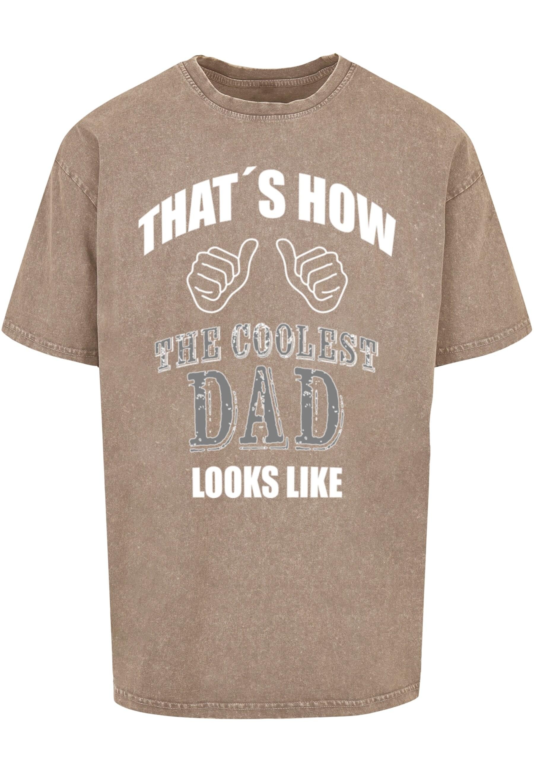 Merchcode T-Shirt "Merchcode Herren Coolest Dad Acid Washed Heavy Oversized günstig online kaufen