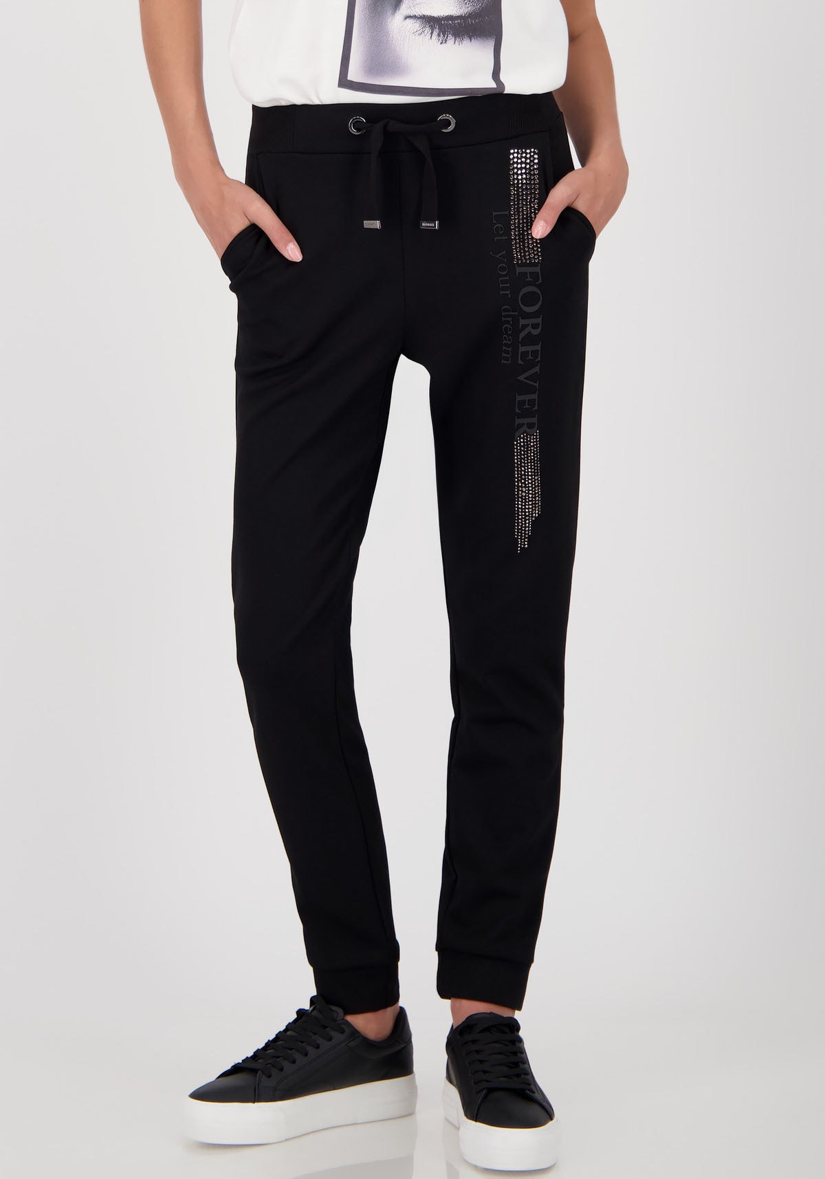 Monari Sweathose "Hose Sweat 72cm", Mit Schmuckdetails günstig online kaufen
