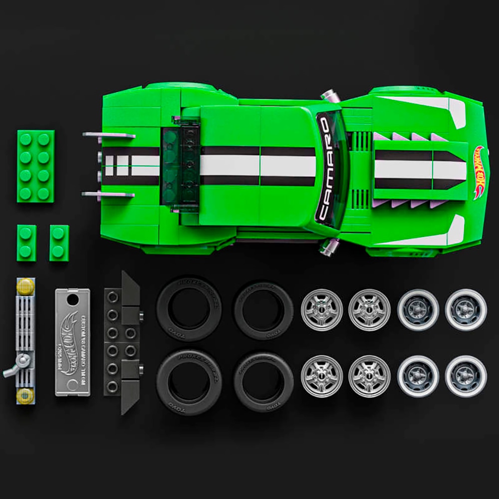 Mattel® Modellbausatz »Mattel Brick Shop Hot Wheels, SPEED SERIES CAMARO«, (289 St.), 1:32