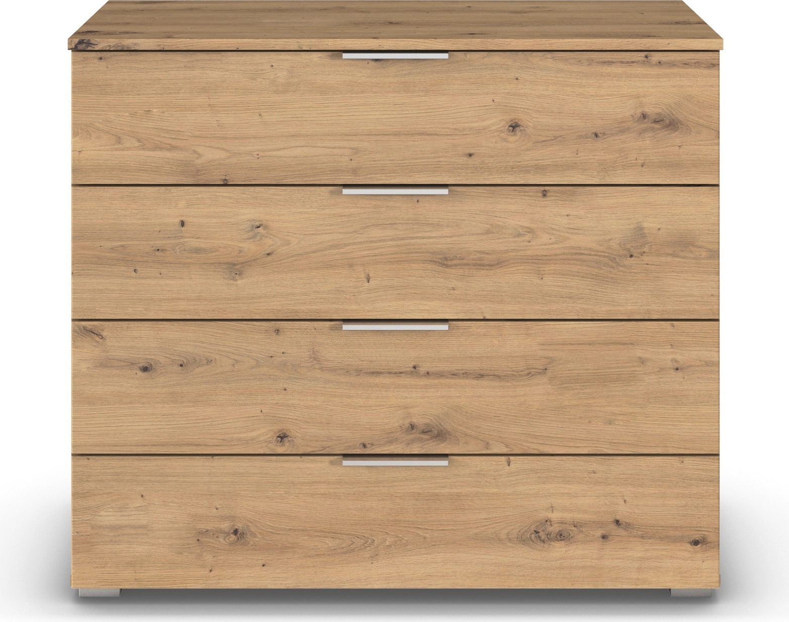 rauch Schubkastenkommode »Sideboard Schubladenkommode AGORDO mit Dekor- oder Hochglanzfront«, (in zwei Griff-Farben), Breite 93 cm mit 4 großen Schubladen für viel Stauraum MADE IN GERMANY
