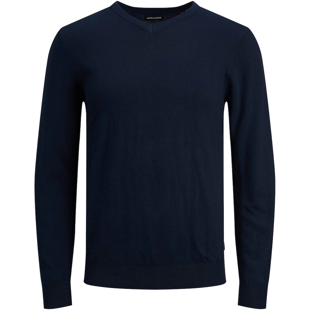 Jack & Jones V-Ausschnitt-Pullover »EMIL KNIT V-NECK«