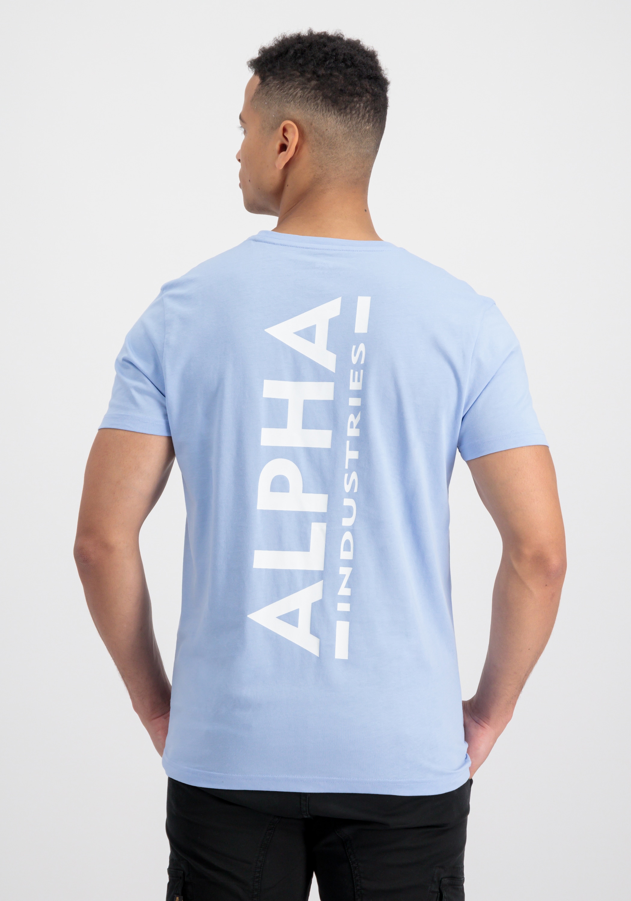 Alpha Industries Industries T« - kaufen BAUR Backprint | T-Shirts & ▷ T-Shirt Men »Alpha Polos