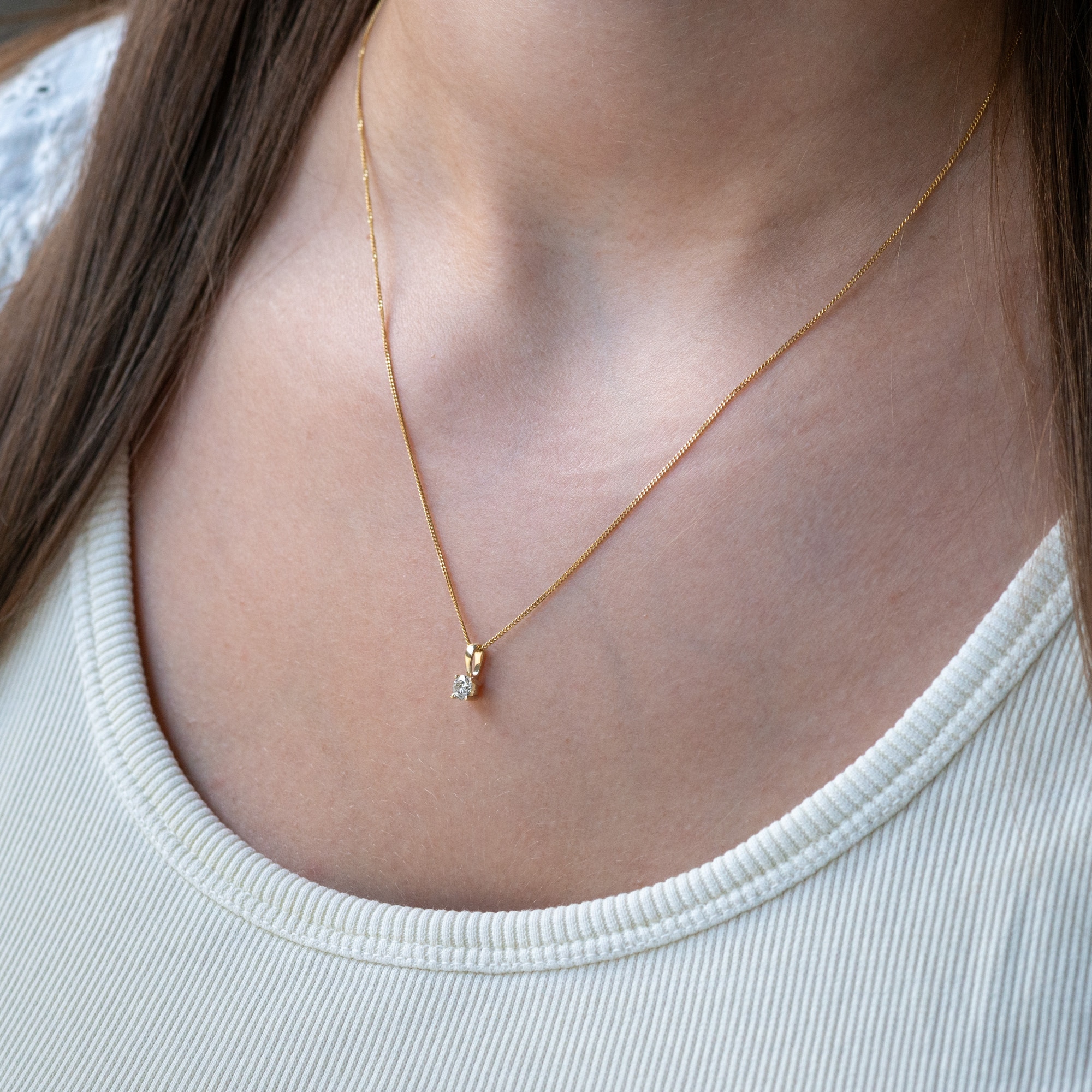 Orolino Kettenanhänger »585/- Gelbgold Brill. 0,25ct. weiß«