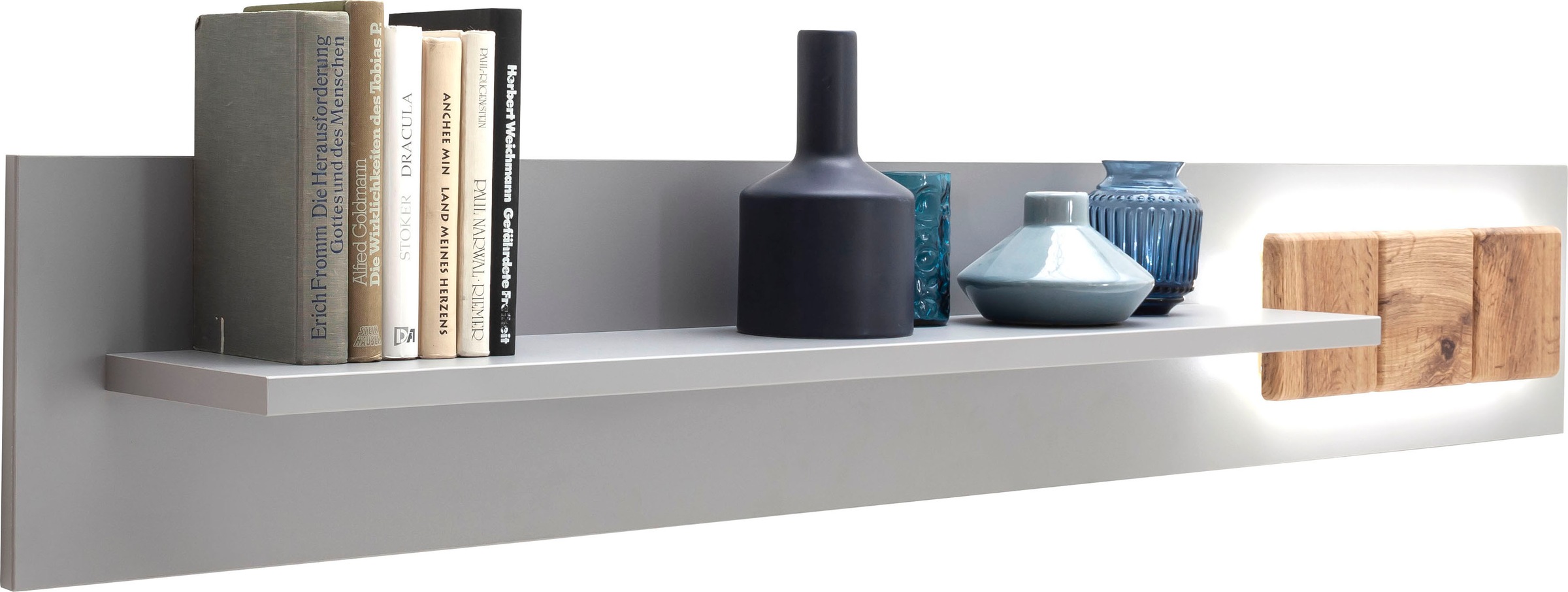 Grau, kaufen St.), moderne wahlweise | Beleuchtung MCA furniture Wohnwandkombination mit Arktis BAUR Wohnwand (3 »Zadar«, in
