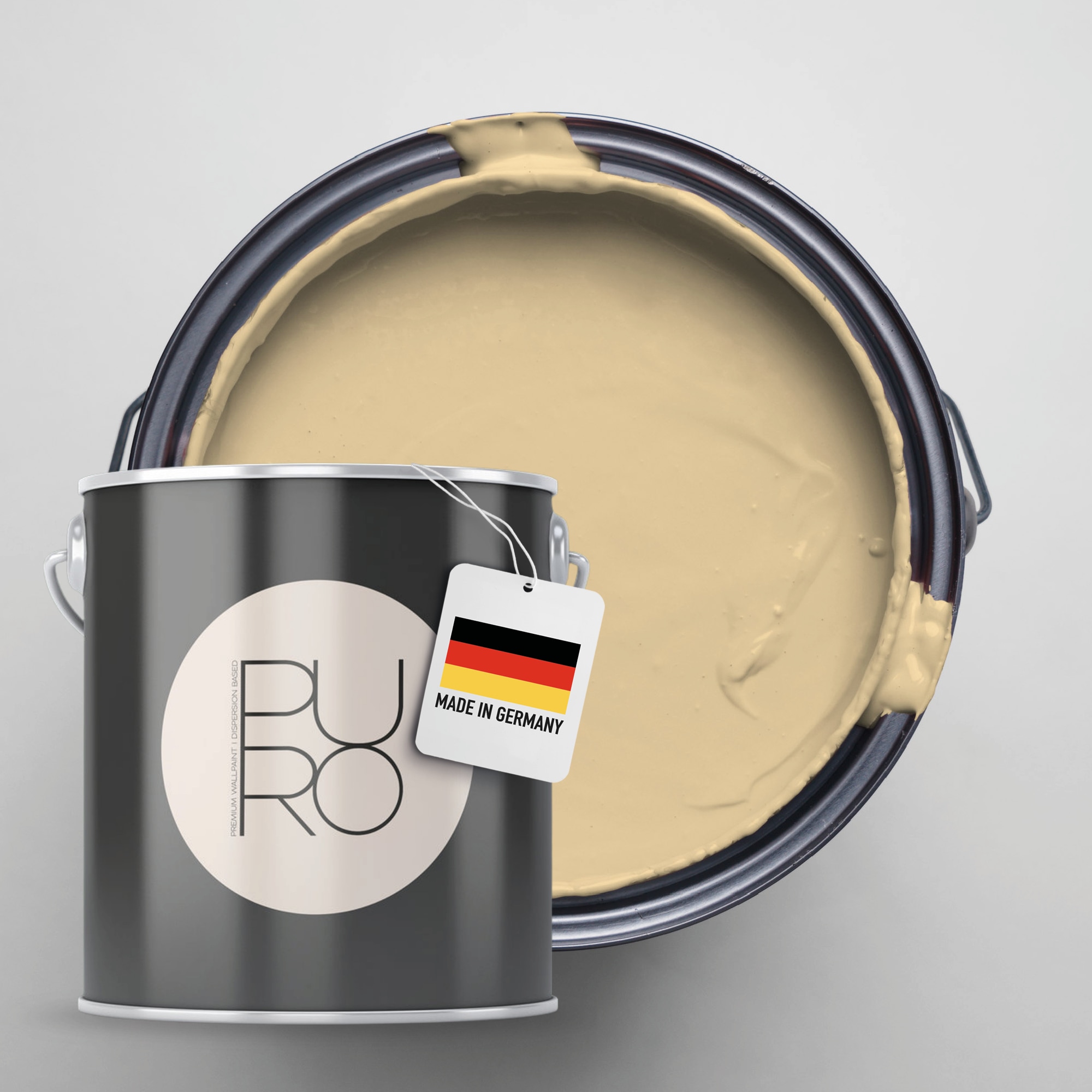 A.S. Création Wandfarbe "Premium Innenwandfarbe PURO Tuchmatt sandy beige" ideal für Wohnzimmer, Schlafzimmer, Flur und Küche, Farbwelt Beige