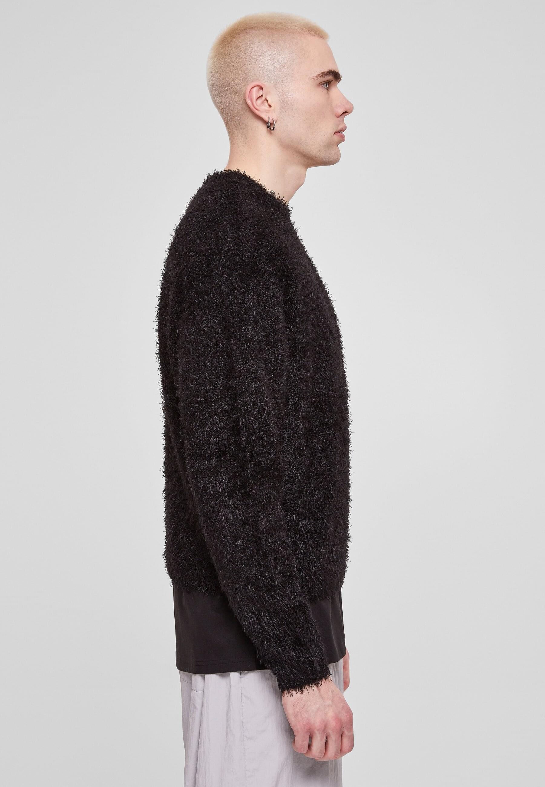 URBAN CLASSICS Rundhalspullover »Urban Classics Herren Feather Sweater«, (1 tlg.)