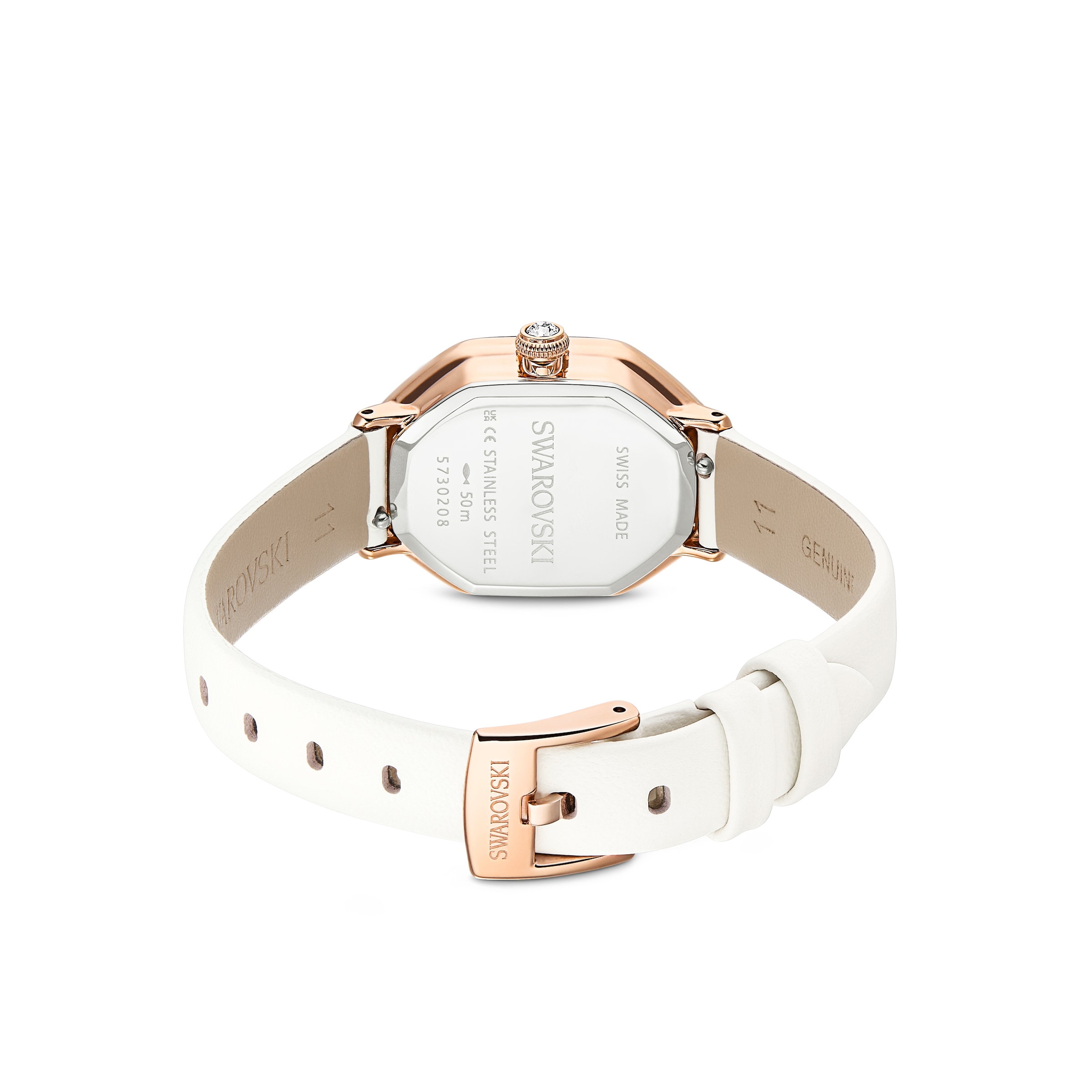 Swarovski Quarzuhr »DEXTERA« Armbanduhr, Damenuhr, Swiss Made, Lederarmband, analog