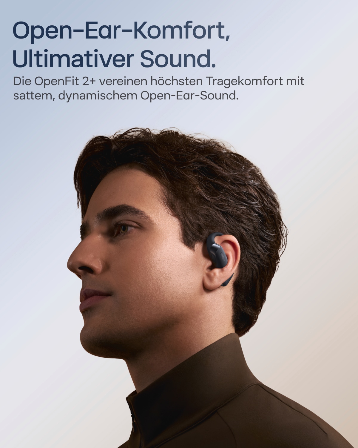 Shokz Open-Ear-Kopfhörer »OpenFit 2+ inklusive Schutzhülle«, A2DP Bluetooth, Freisprechfunktion-True Wireless