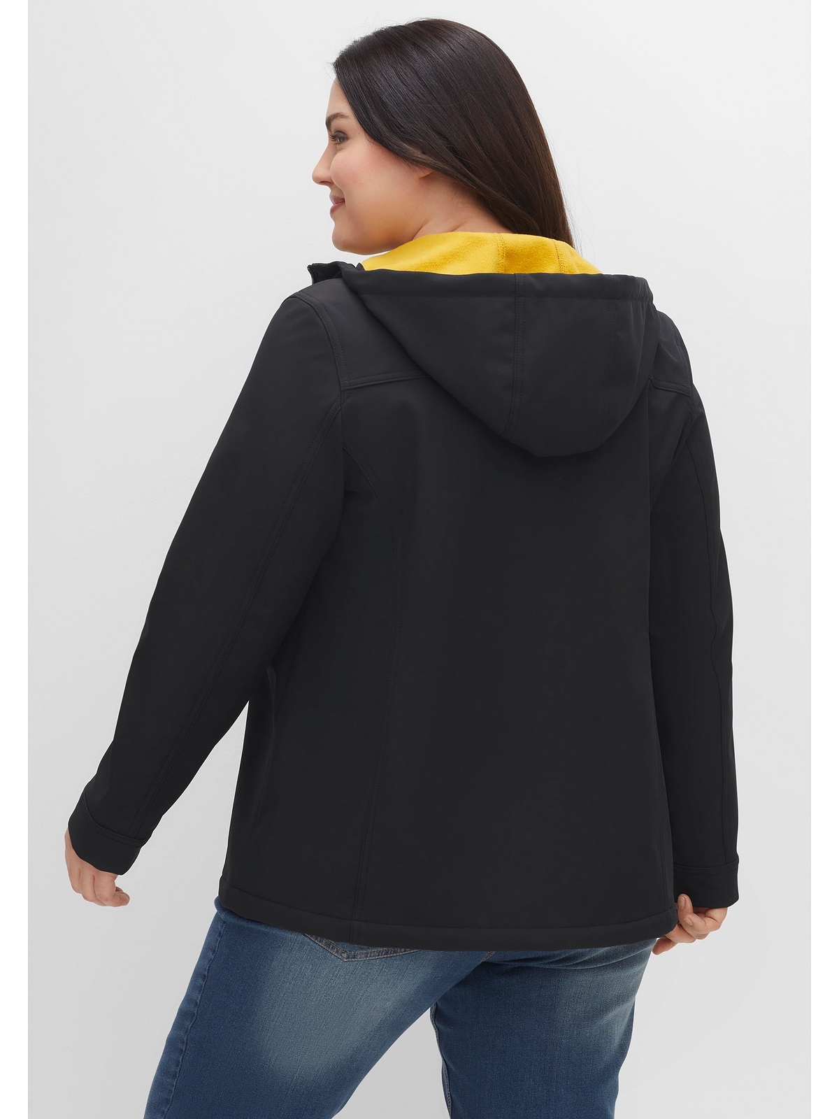 Sheego Softshelljacke "Große Größen", mit Kapuze, mit Fleece-Innenseite, wi günstig online kaufen