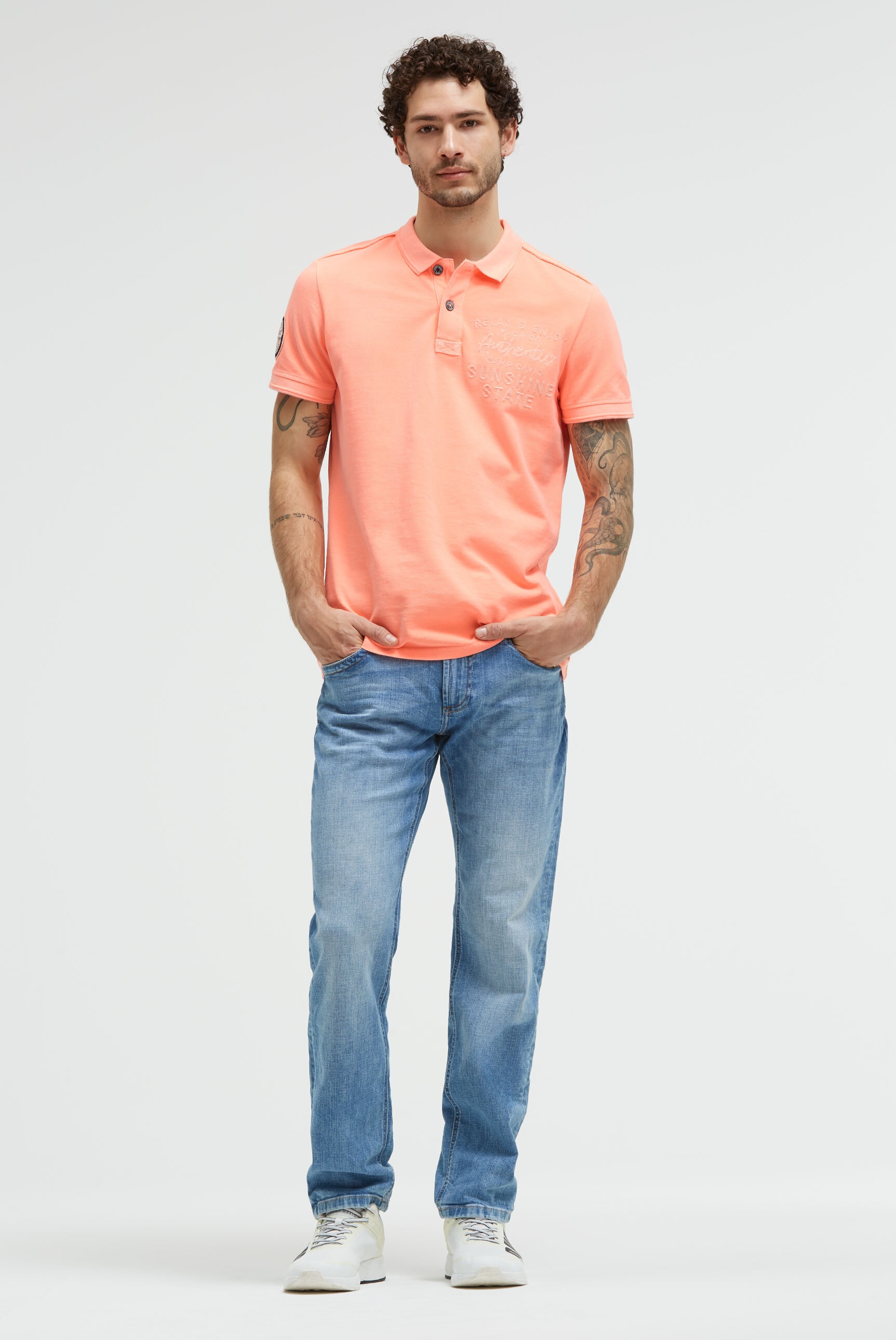 CAMP DAVID Poloshirt aus Baumwolle