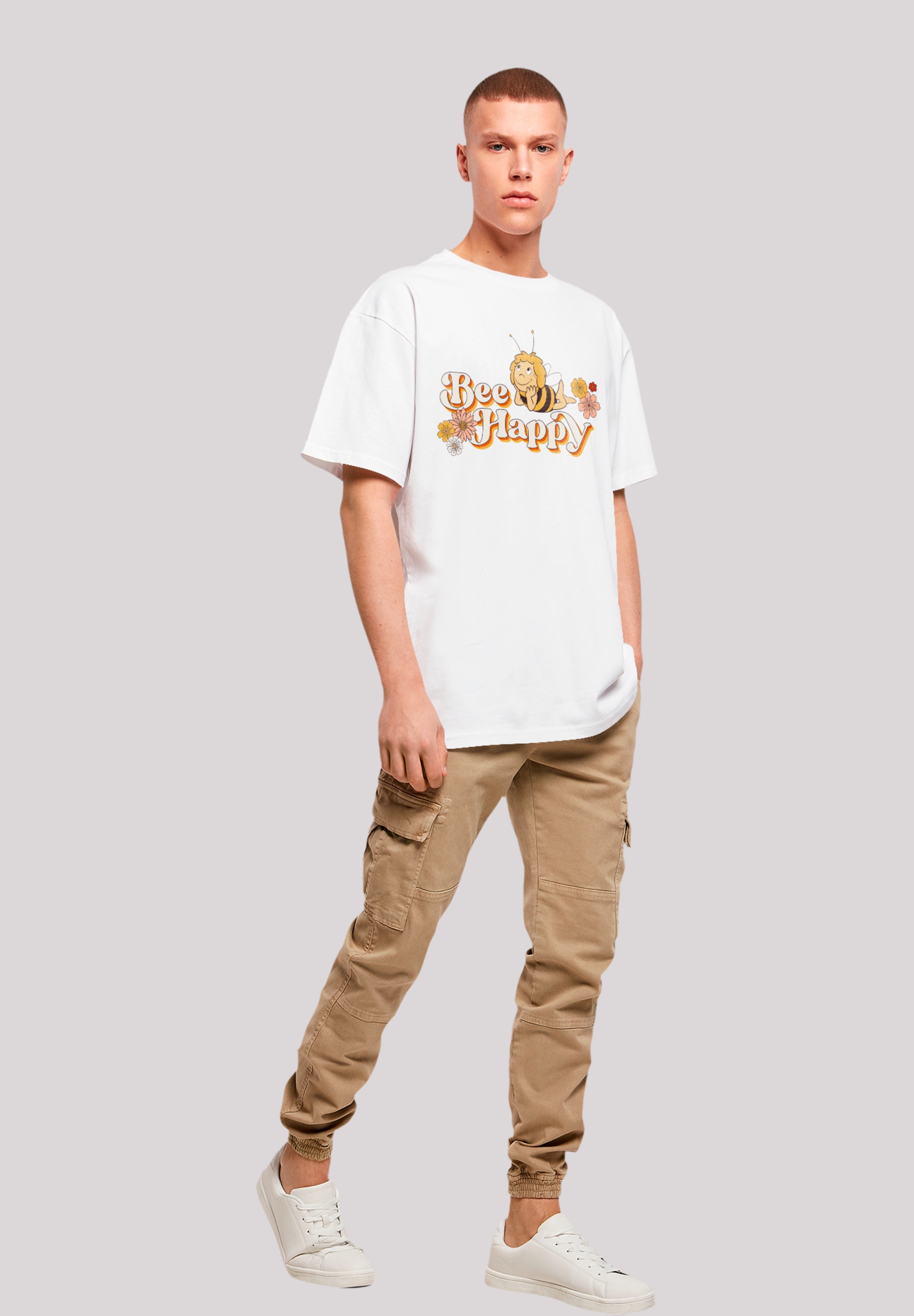 F4NT4STIC T-Shirt »Die Biene Maja Bee Happy Heroes of Childhood«, Nostalgie, Retro, Heroes of Childhood