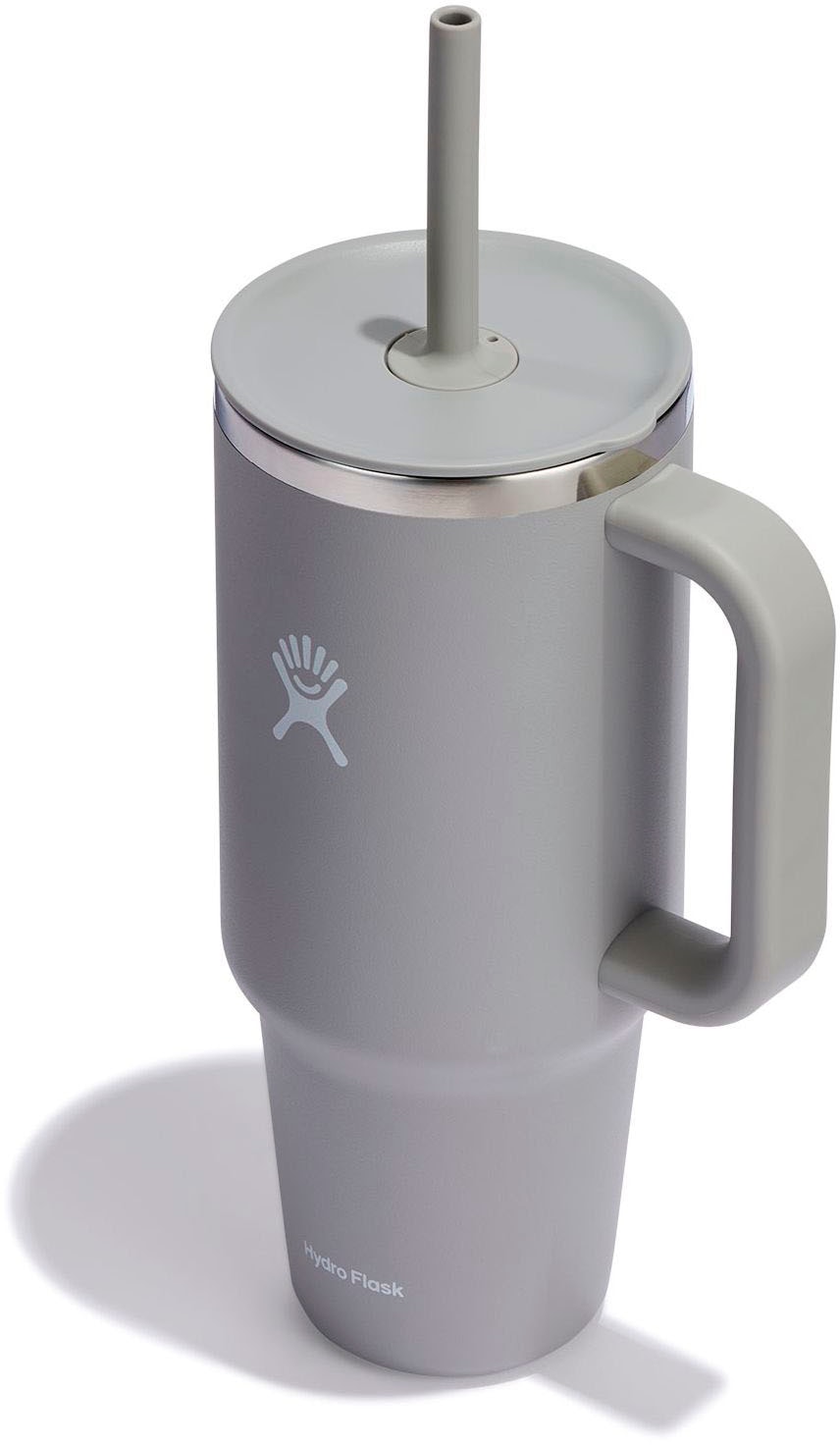Hydro Flask "All Around Travel Tumbler in den Größen 24 oz/ 32 oz / 40 oz" Thermo Cup mit Strohhalm, 709 ml/ 946 ml/ 1182 ml