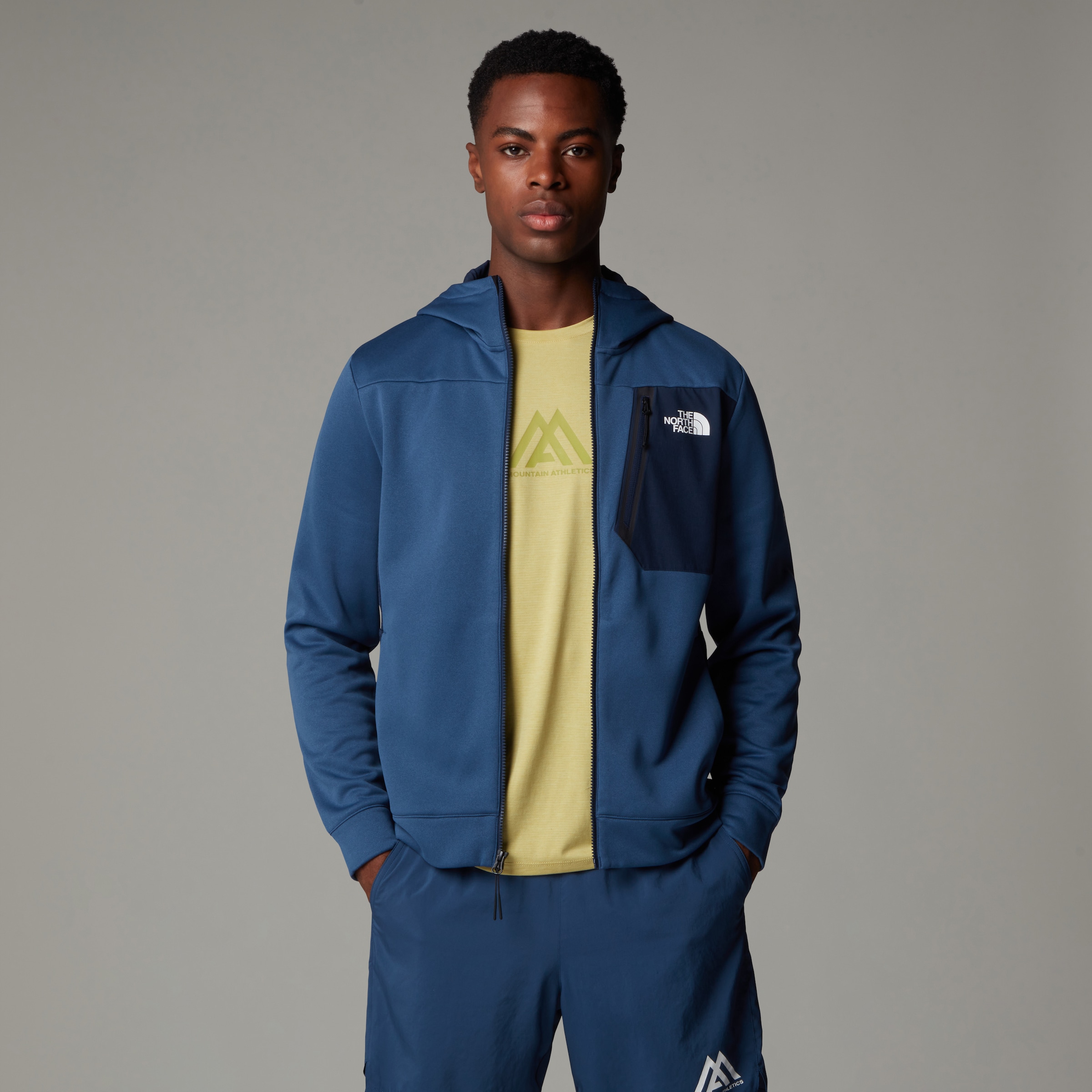 The North Face Fleecejacke "M MA FZ FLEECE" 1 Stk. tlg. mit Kapuze mit Reiß günstig online kaufen