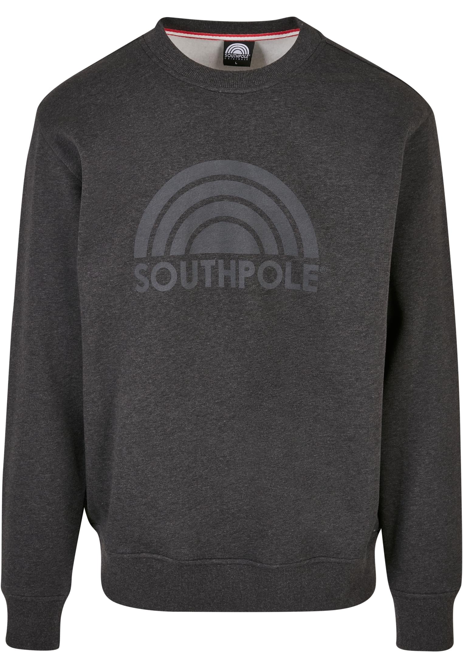 Southpole Felpa da uomo in pile con cappuccio, Carbone Heather, Medium