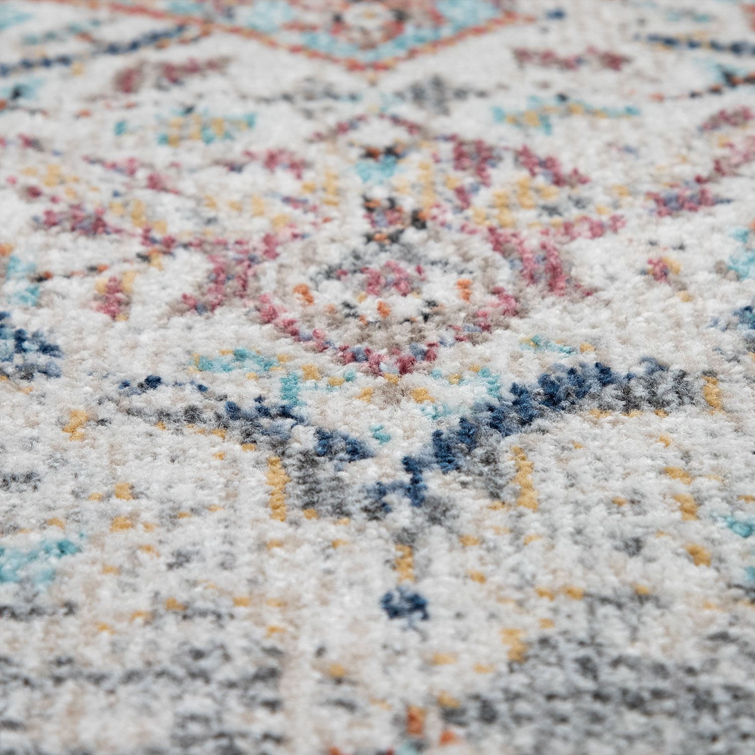 Paco Home Teppich »Torres 271«, rund, 8 mm Höhe, Kurzflor, Orient-Optik, Vintage Design, In- und Outdoor geeignet