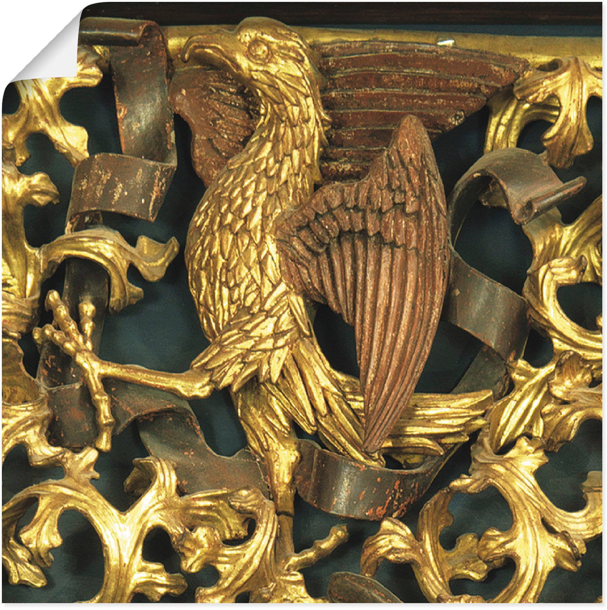 Artland Wandbild »Adler Evangelistensymbol des Johannes«, Vögel, (1 St.), als Leinwandbild, Wandaufkleber oder Poster in versch. Größen