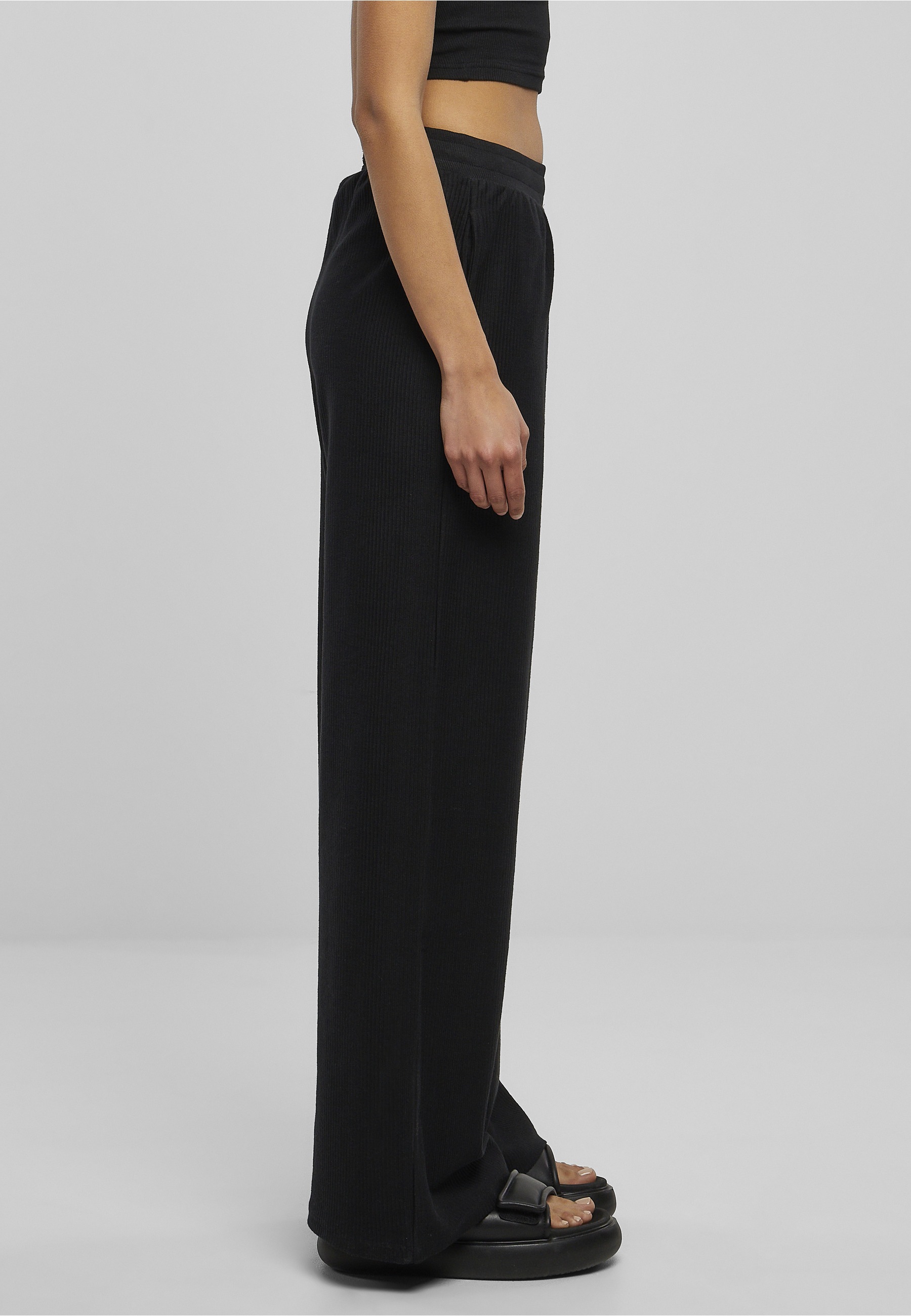 URBAN CLASSICS Jogginghose »Urban Classics Damen Ladies Straight Rib Terry Pants«