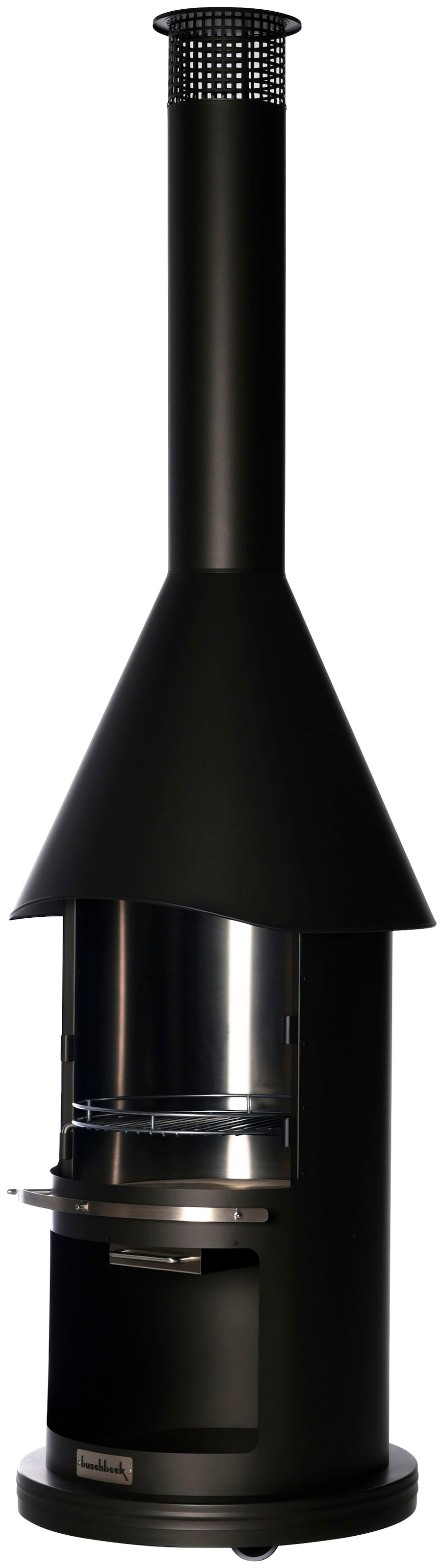 Buschbeck Holzkohlegrill "Edelstahlgrill Auckland, schwarz", Edles Design, Premium-Produkt mit Senotherm-Lackierung, Ø65