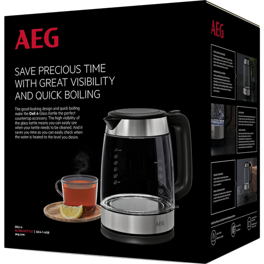 AEG Wasserkocher »GK4-1-4GB«, 1,7 l, 2200 W