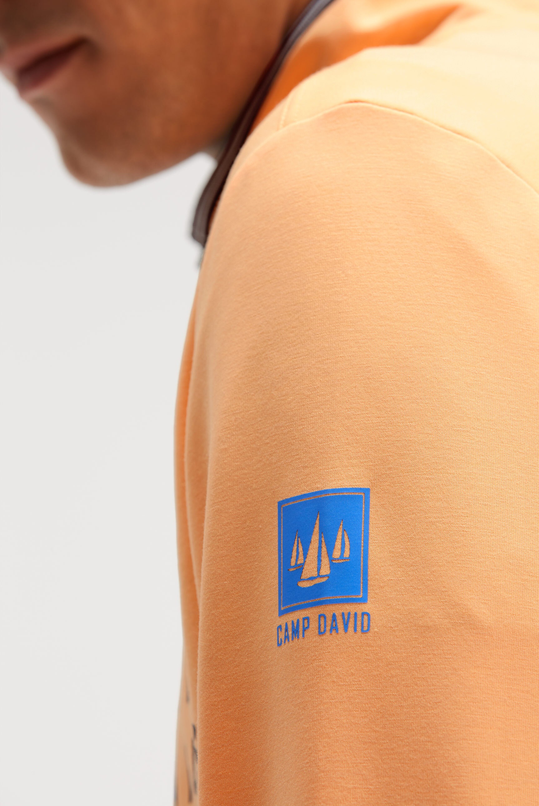 CAMP DAVID Sweatjacke mit reflektierenden Details