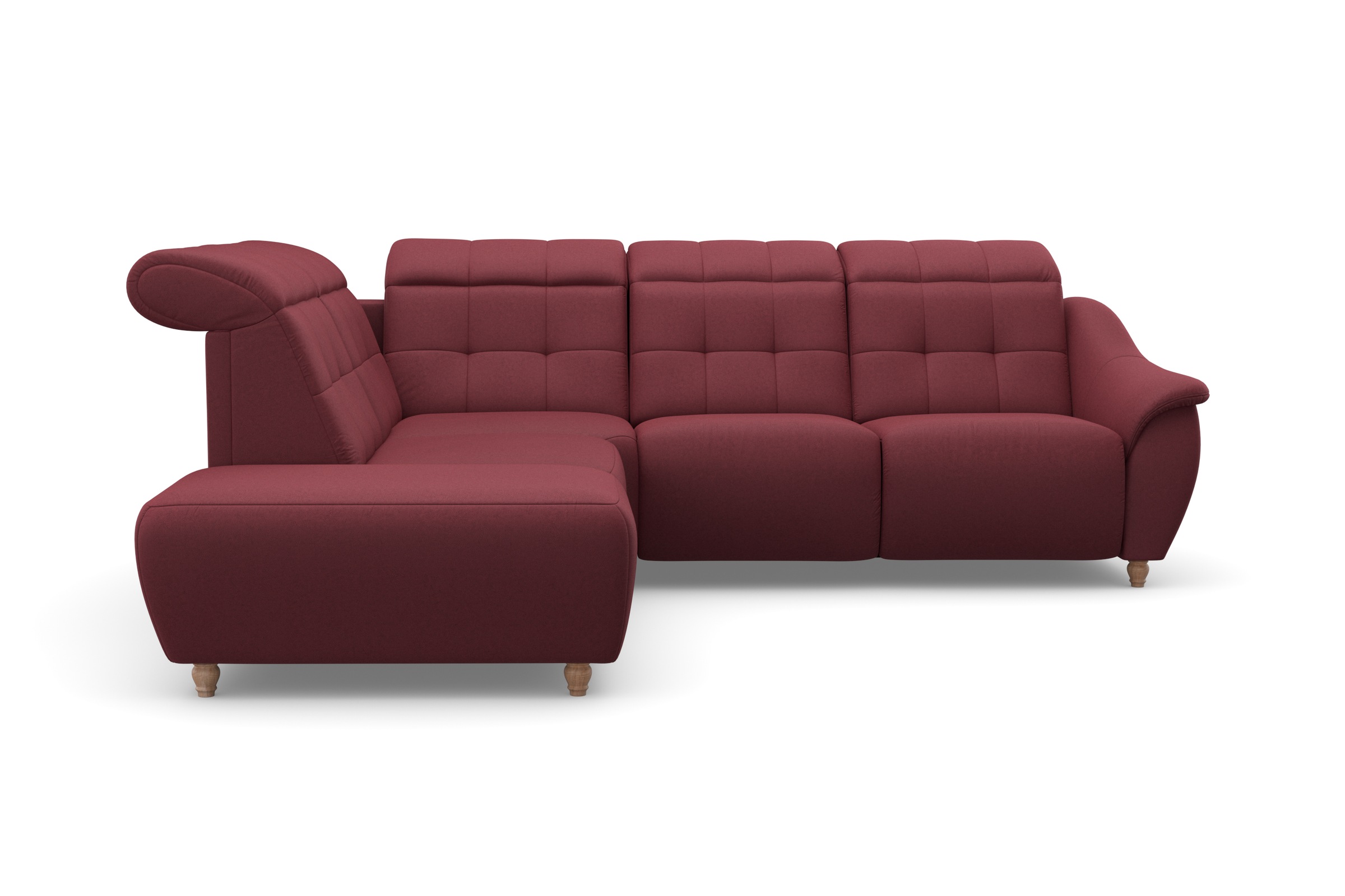 Home affaire Ecksofa »Boston L-Form«, Kopfteilverstellung an jeder Sitzfläche, wahlweise Relaxfunktion