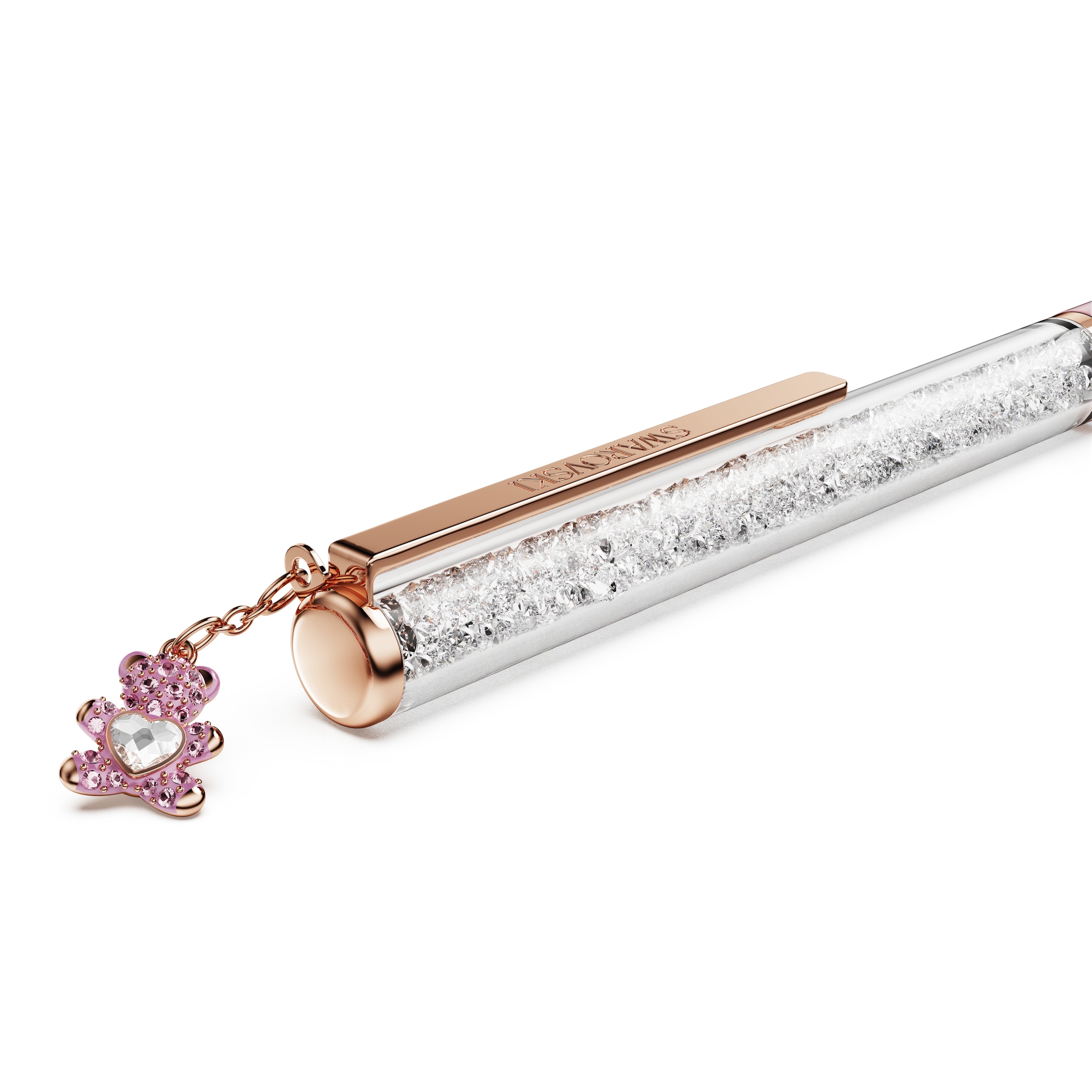 Swarovski Drehkugelschreiber »Schreibgerät Geschenk CRYSTALLINE mit Teddy-Charm« mit Swarovski® Kristallen