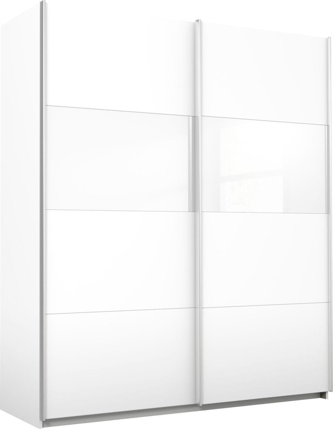 rauch "Quadra Schrank Schlafzimmerschrank in vielen Breiten" Kleiderschrank Garderobenschrank mit Glaselementen