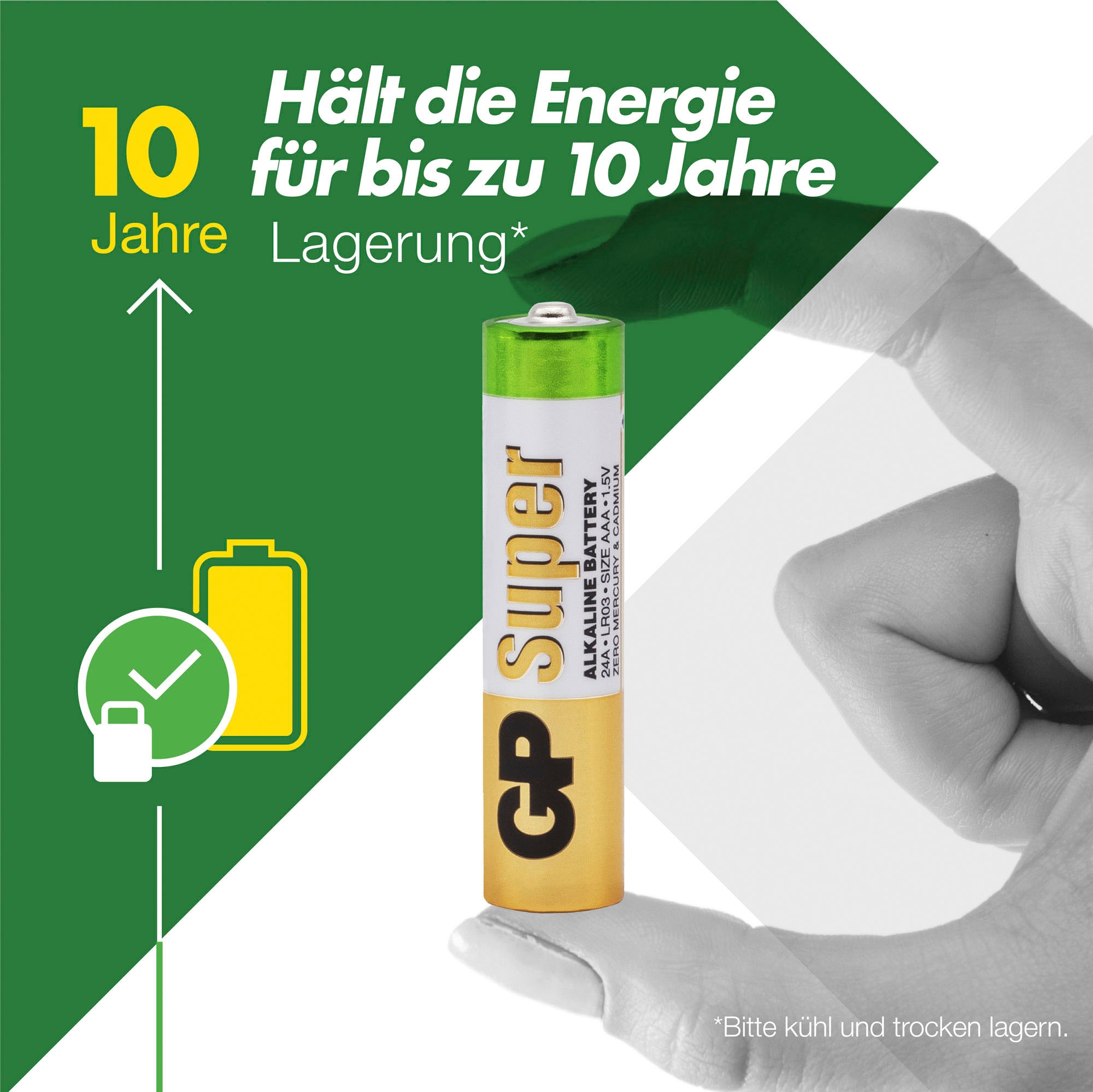 GP Batteries Batterie »20er Pack Super Alkaline AAA«, 1,5 V, (Set, 20 St.)