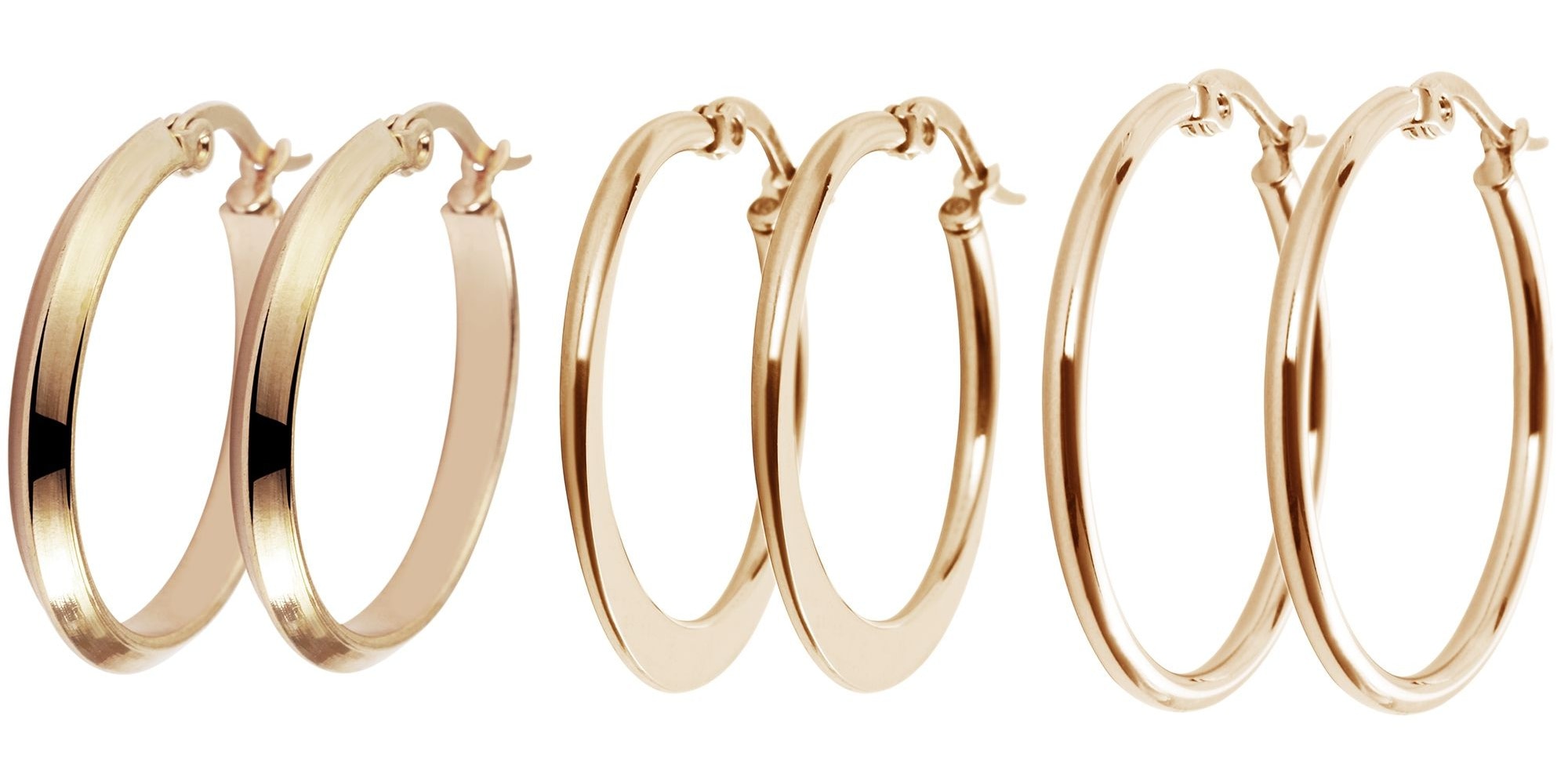 Adelia´s Paar Creolen "Damen Ohrringe – Creole aus Edelstahl" Ideal als Ges günstig online kaufen