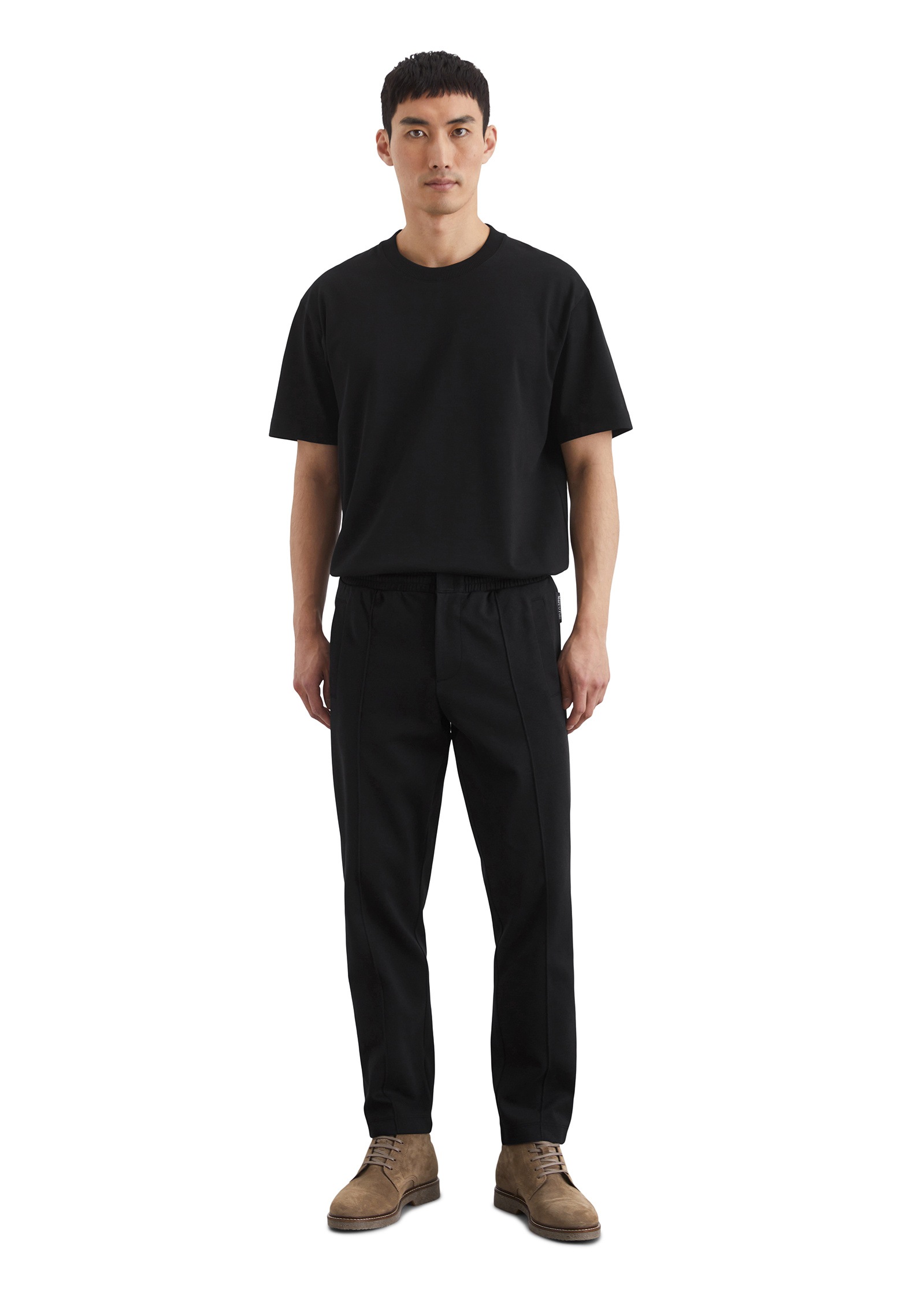 Marc O'Polo Jerseyhose »mit Bundfaltennaht«