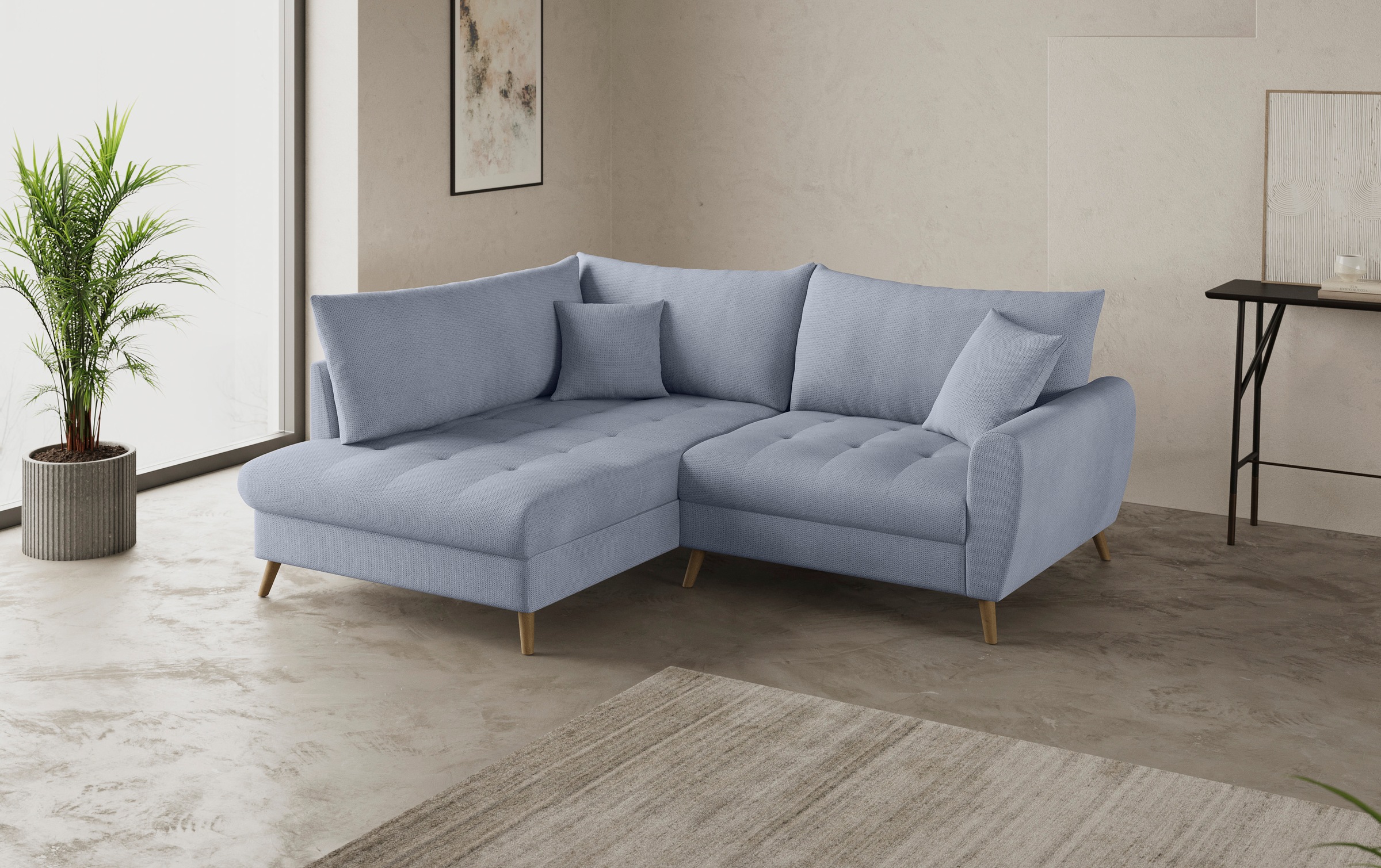 Mr. Couch Ecksofa "Blackburn II, L-Form" Mit Kaltschaumpolsterung bis 140 k günstig online kaufen