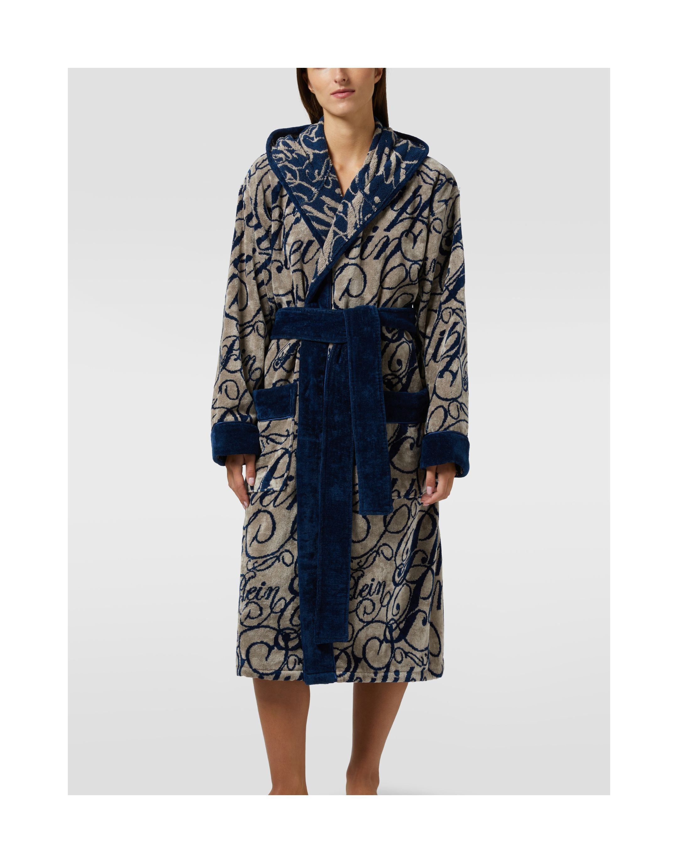 PHILIPP PLEIN Bademantel »Hooded Bathrobe Signature«