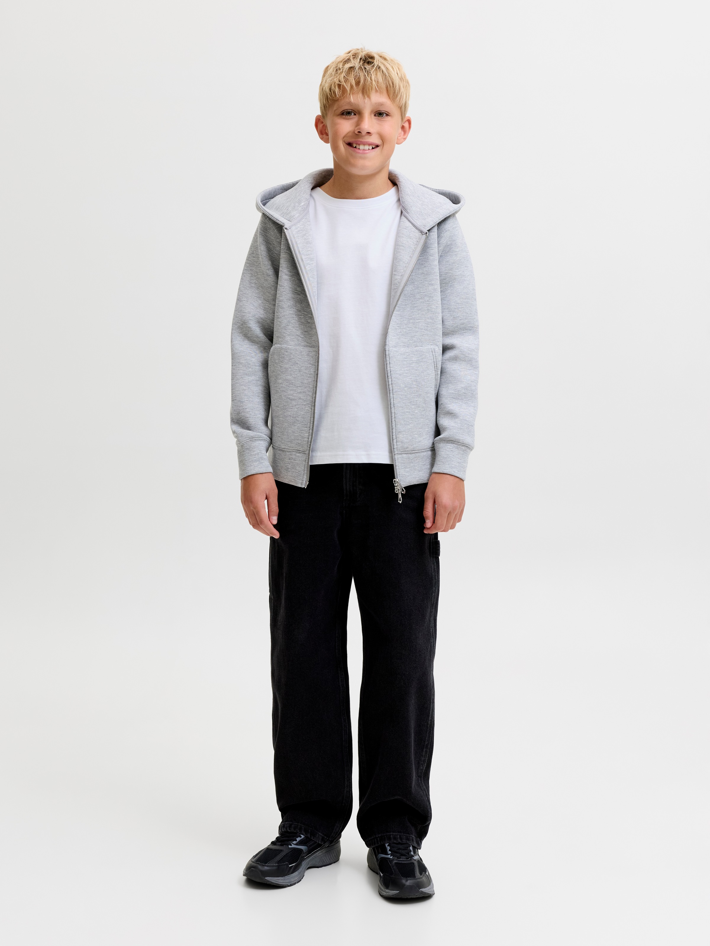 Jack & Jones Junior T-Shirt »JJEORGANIC RLX TEE LS O-NECK NOOS JNR« aus Baumwolle und Single Jersey, lockere Passform