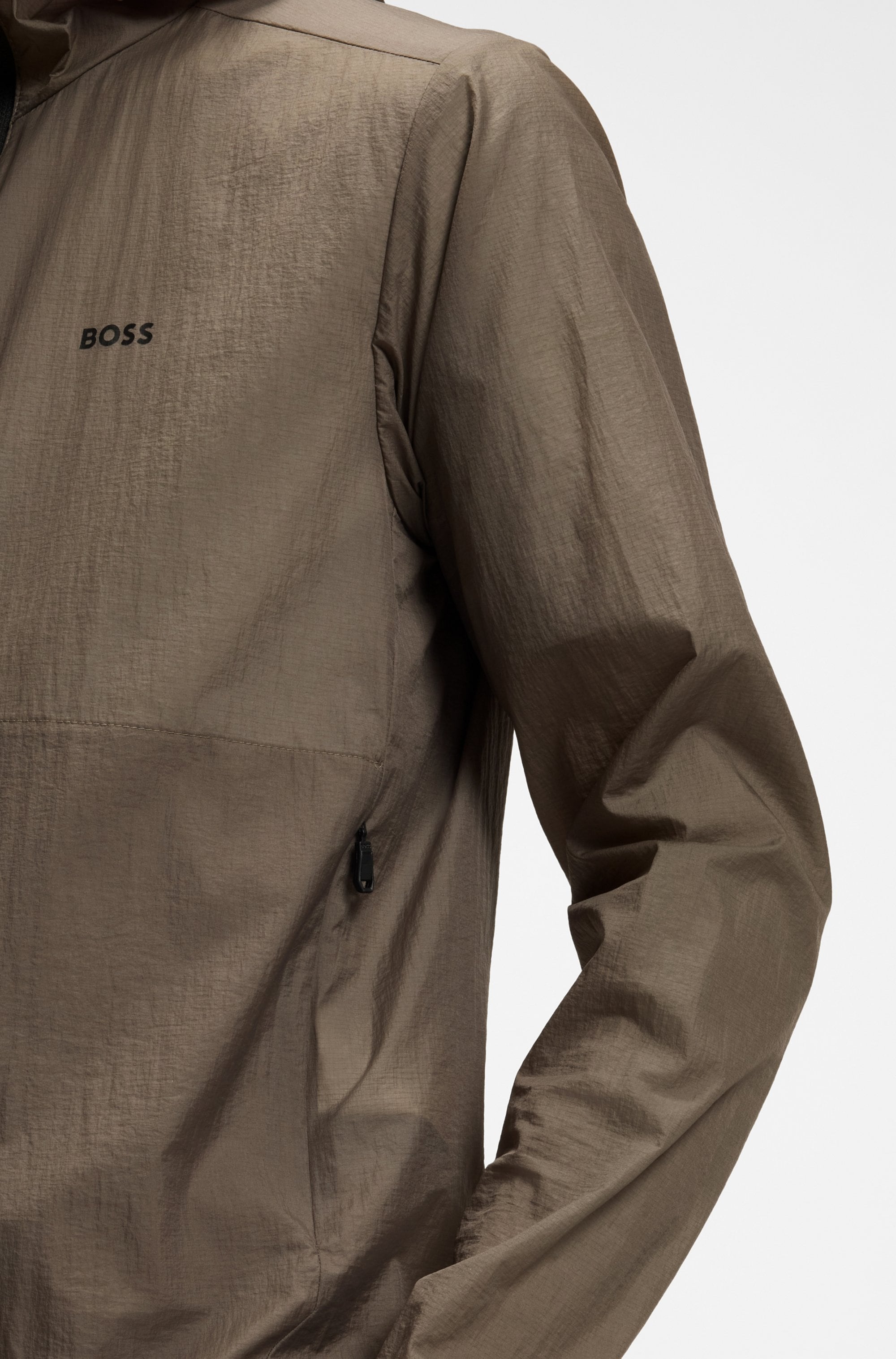 BOSS GREEN Windbreaker »Airynix JT« mit Kapuze sommerliche Qualität, Regular Fit, Kapuze