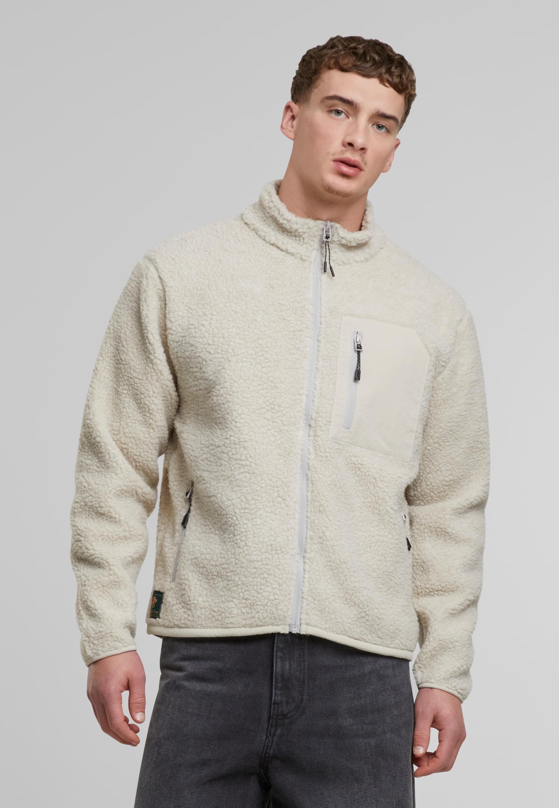 Another Cotton Lab Allwetterjacke »Another Cotton Lab Sherpa Jacket«, (1 St.), ohne Kapuze
