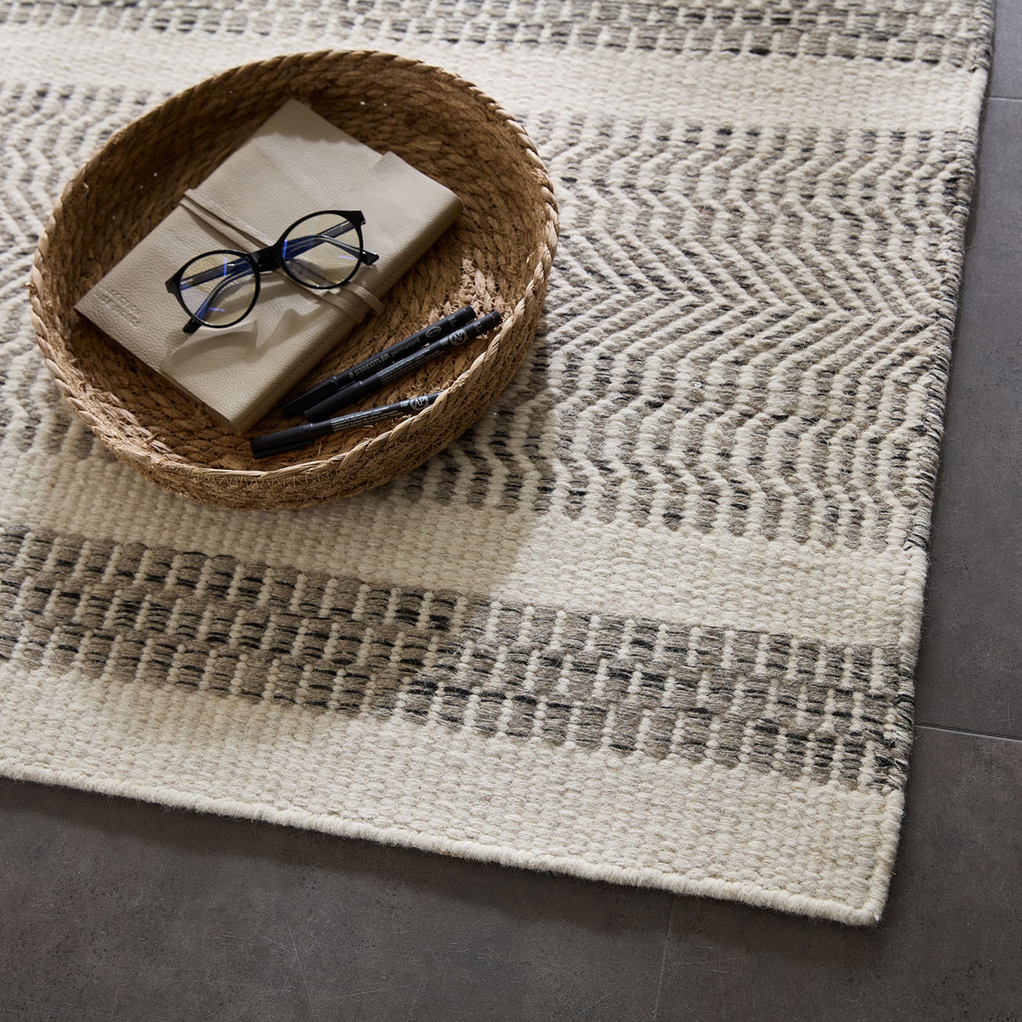 OTTO home Wollteppich "Prenten" rechteckig 10 mm Höhe Handweb Teppich, rein günstig online kaufen