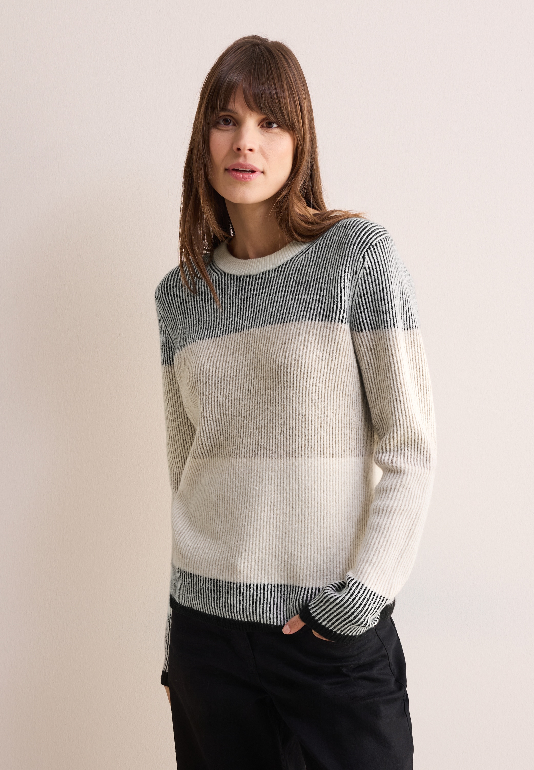 Cecil Strickpullover, mit Rundhalsausschnitt günstig online kaufen