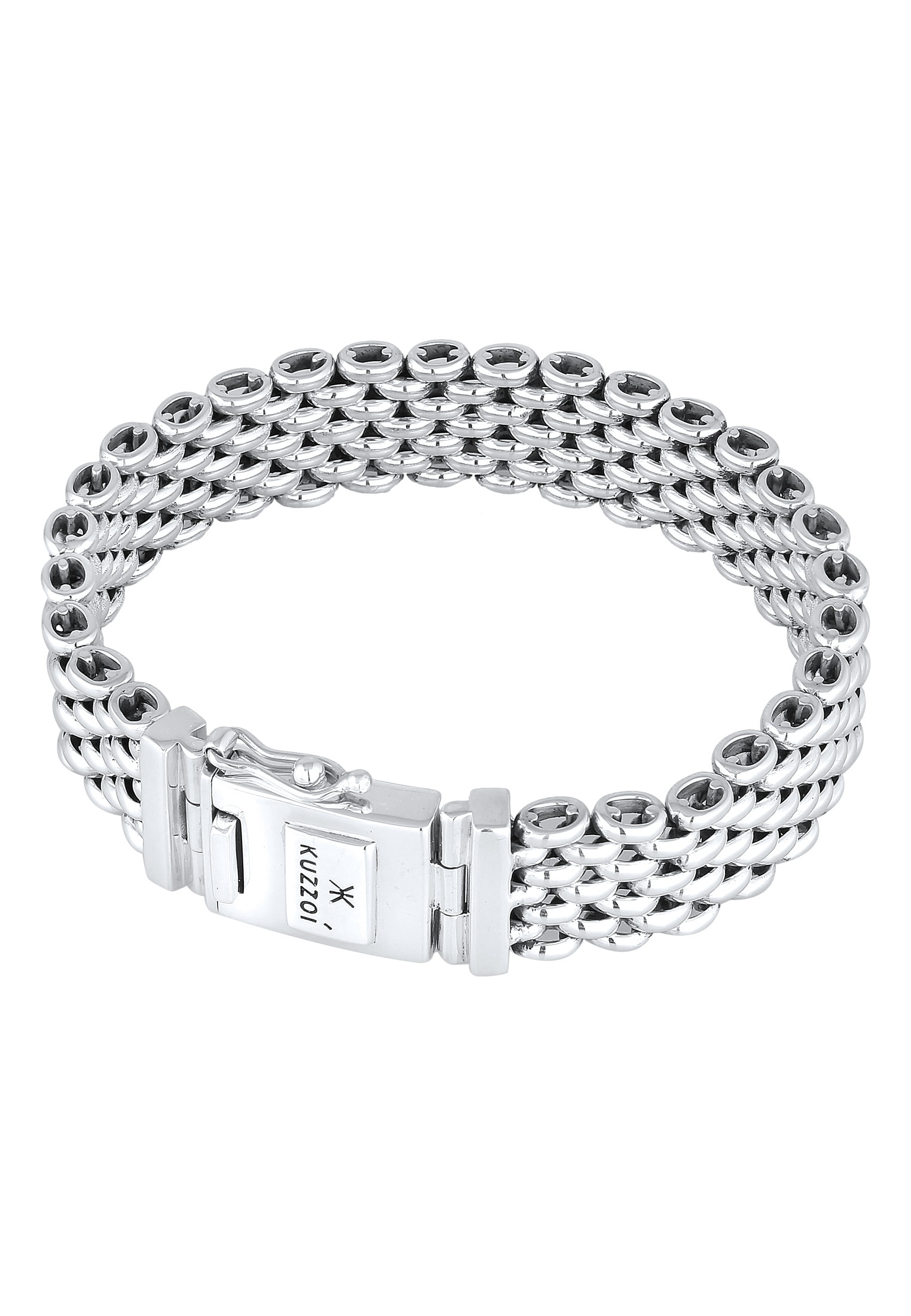 Kuzzoi Armband »Herren Breit Massiv Kastenverschluss 925 Silber« ▷ kaufen |  BAUR