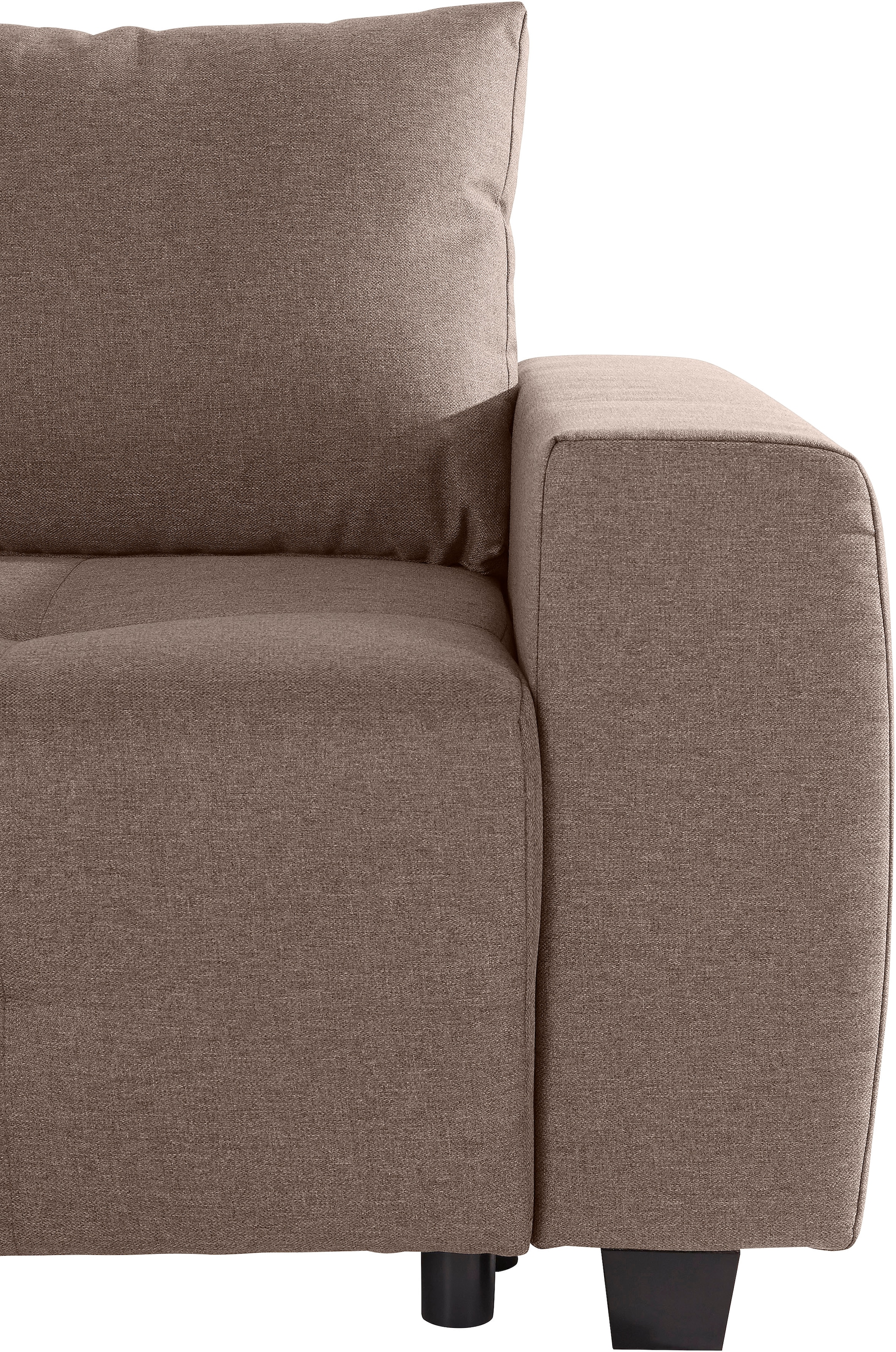 COLLECTION AB Schlafsofa »Bella, B: 241 cm, Liegefl. 142x194 cm«, mit Bettfunktion, Bettkasten & 2 Zierkissen, Federkern