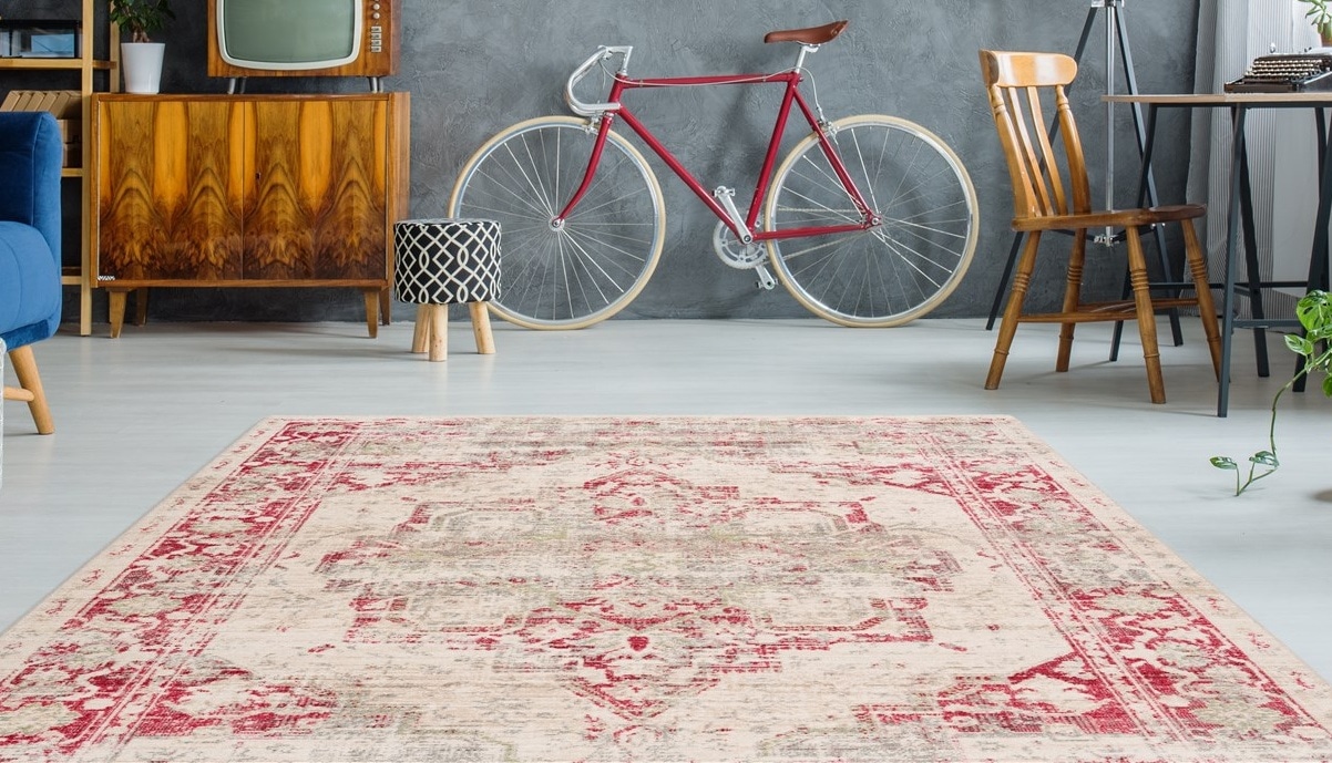 calo-deluxe Teppich »Rossa 900«, rechteckig, 5 mm Höhe, Vintage Optik, Wohnzimmer