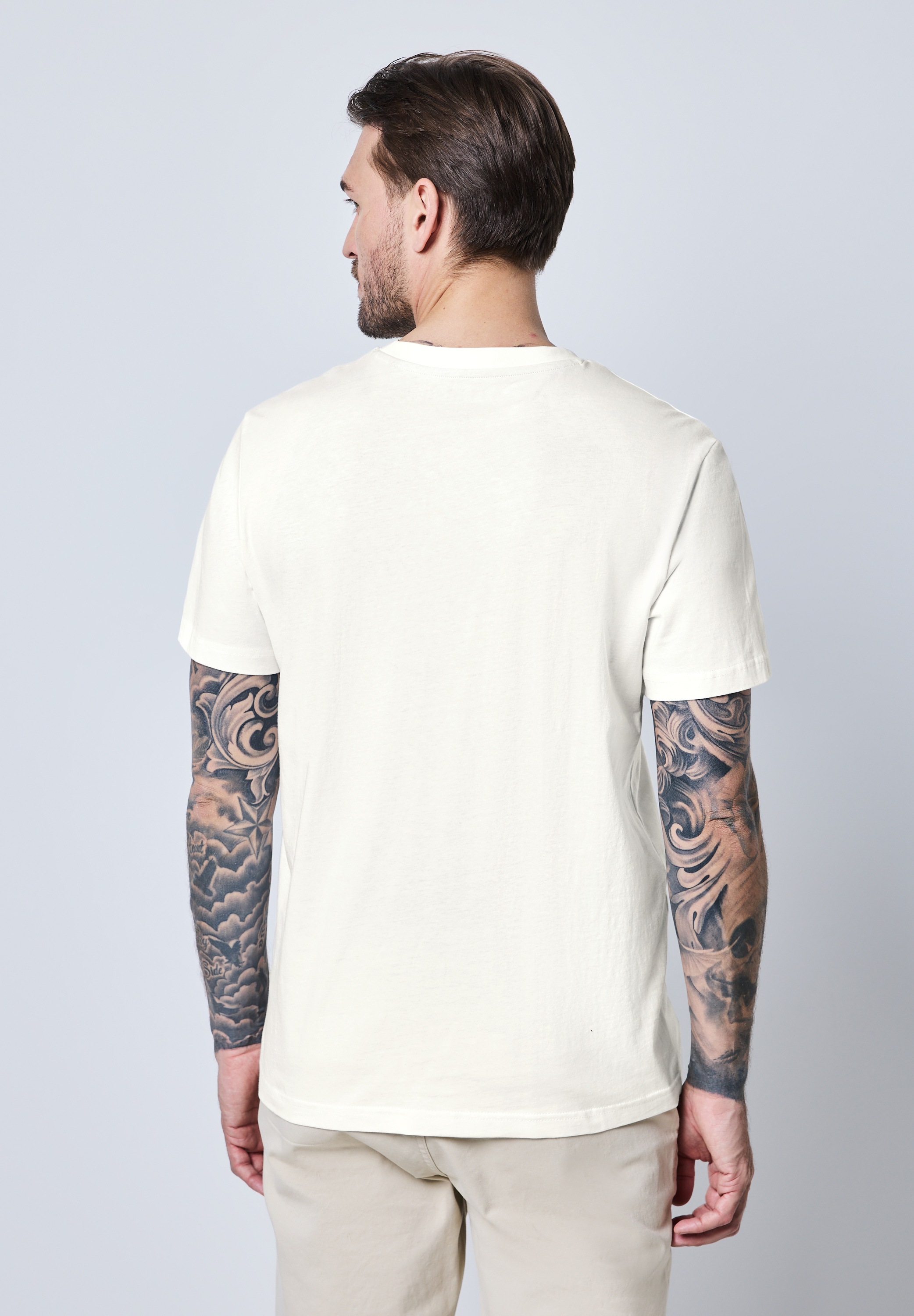 STREET ONE MEN T-Shirt mit Rundhalsausschnitt günstig online kaufen