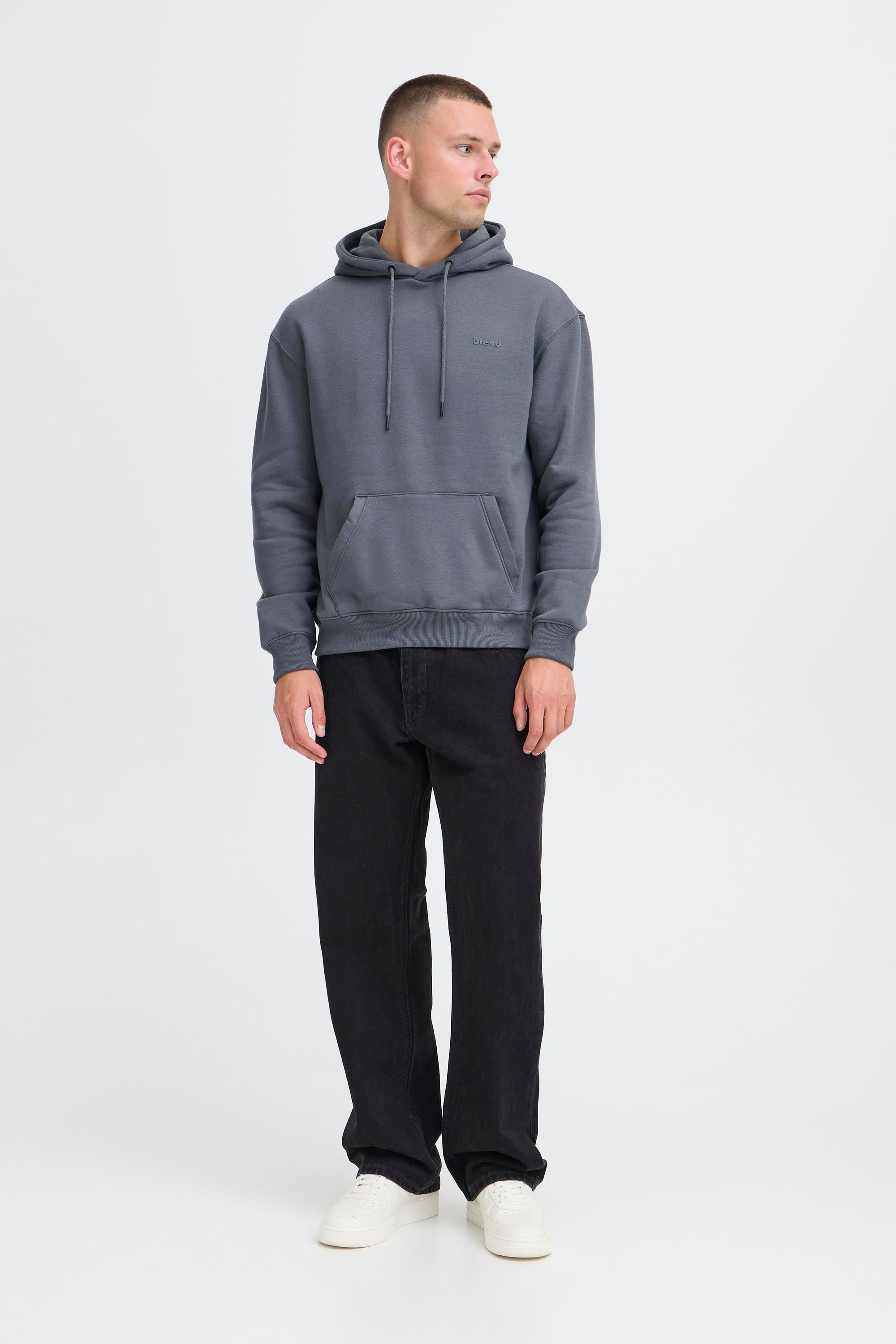 Thumbnail - Blend Kapuzenpullover "BHDownton" Klassisches Sweatshirt mit Rundhalsausschnitt und Kängurutasche