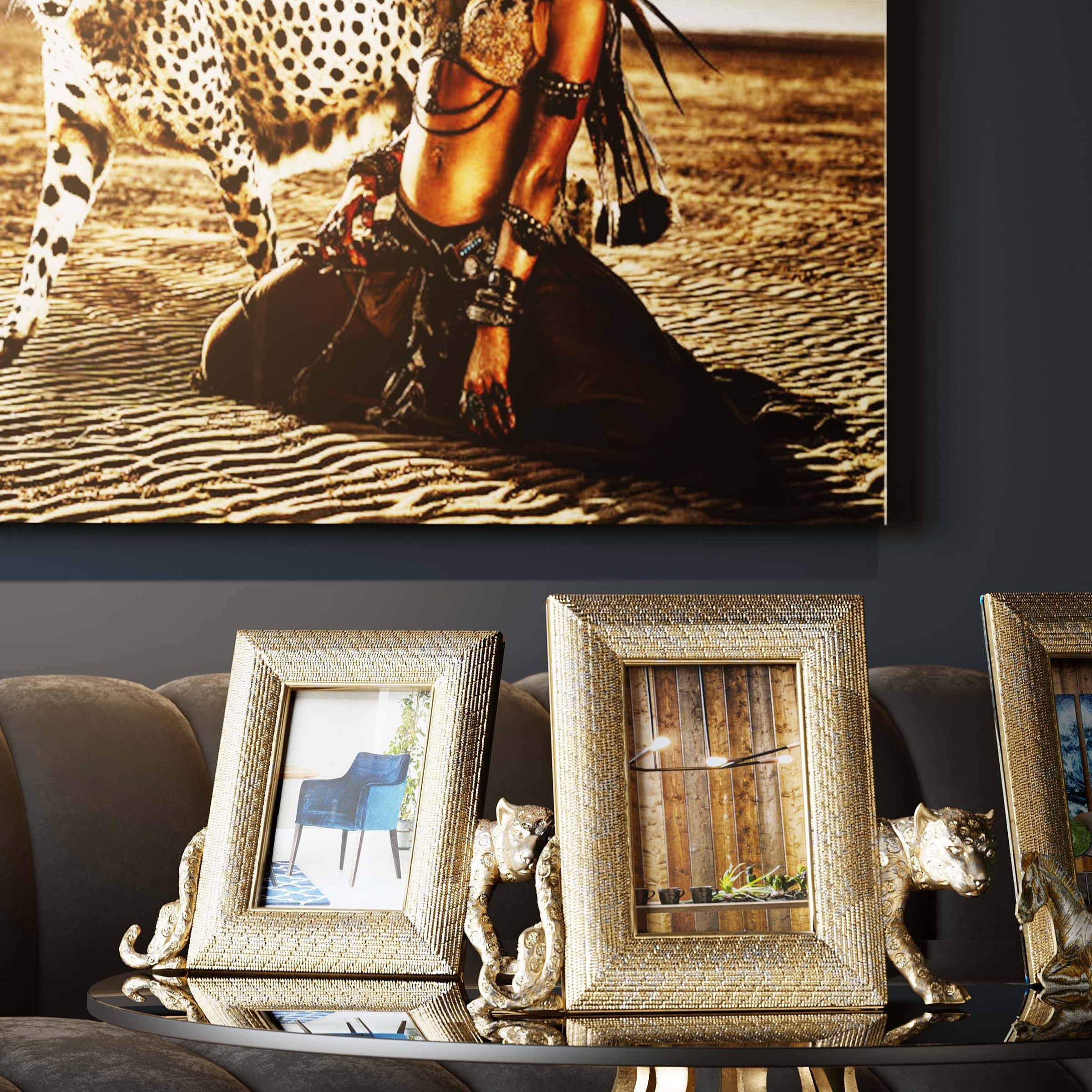 Kare Design Einzelrahmen »Bilderrahmen Leopard«