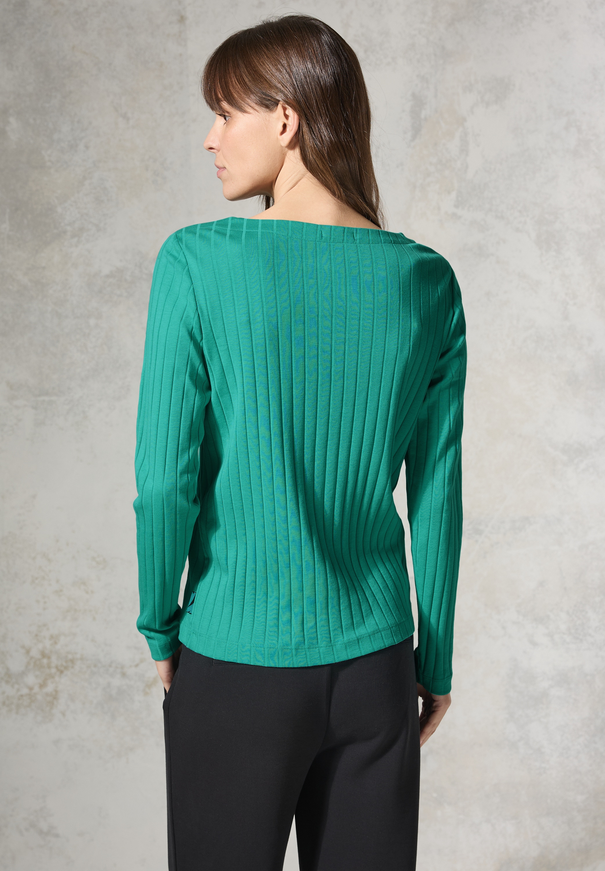 Cecil Langarmshirt, mit U-Boot-Ausschnitt