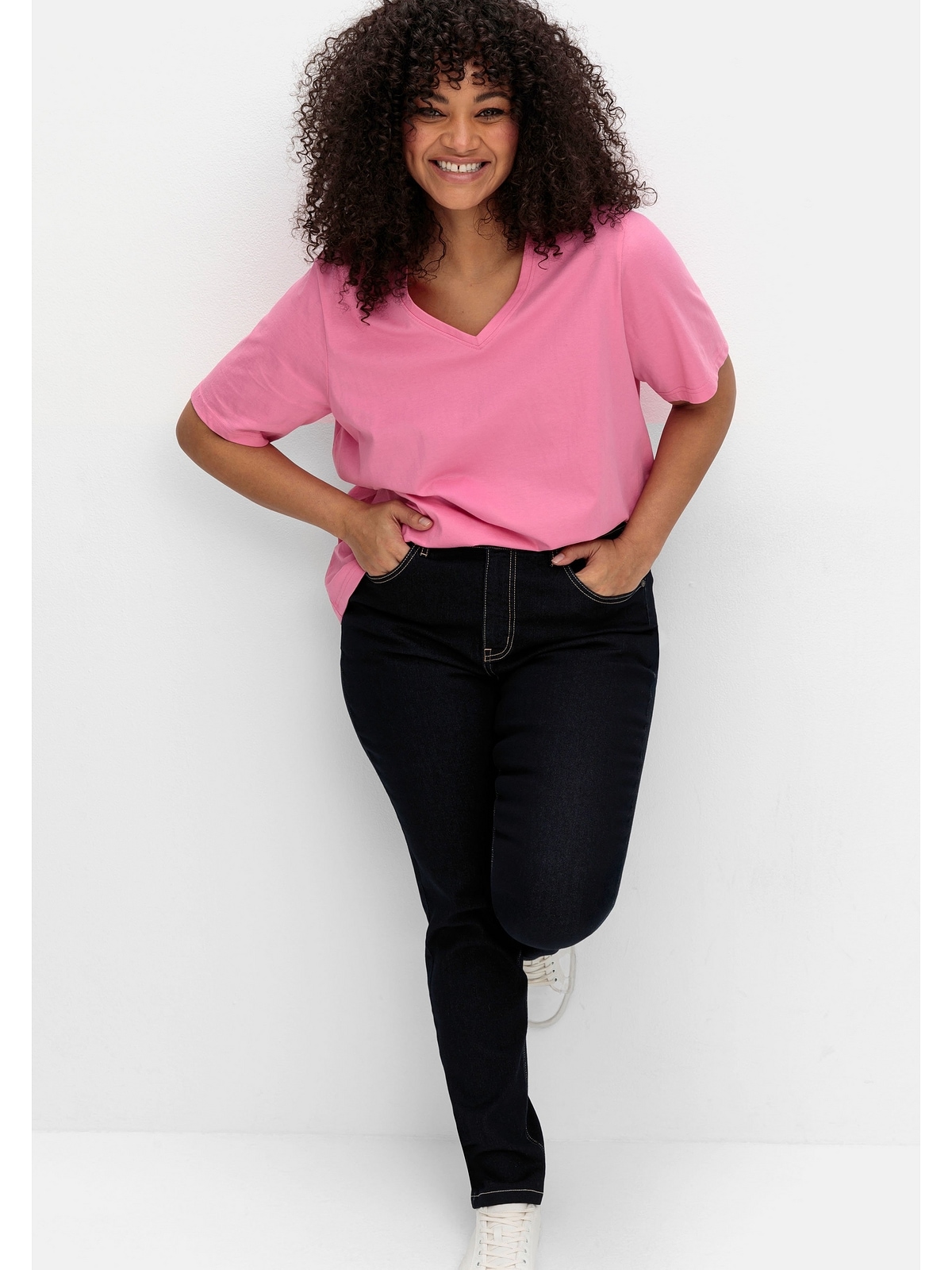 Sheego Stretch-Jeans »Große Größen«, in cleaner Optik