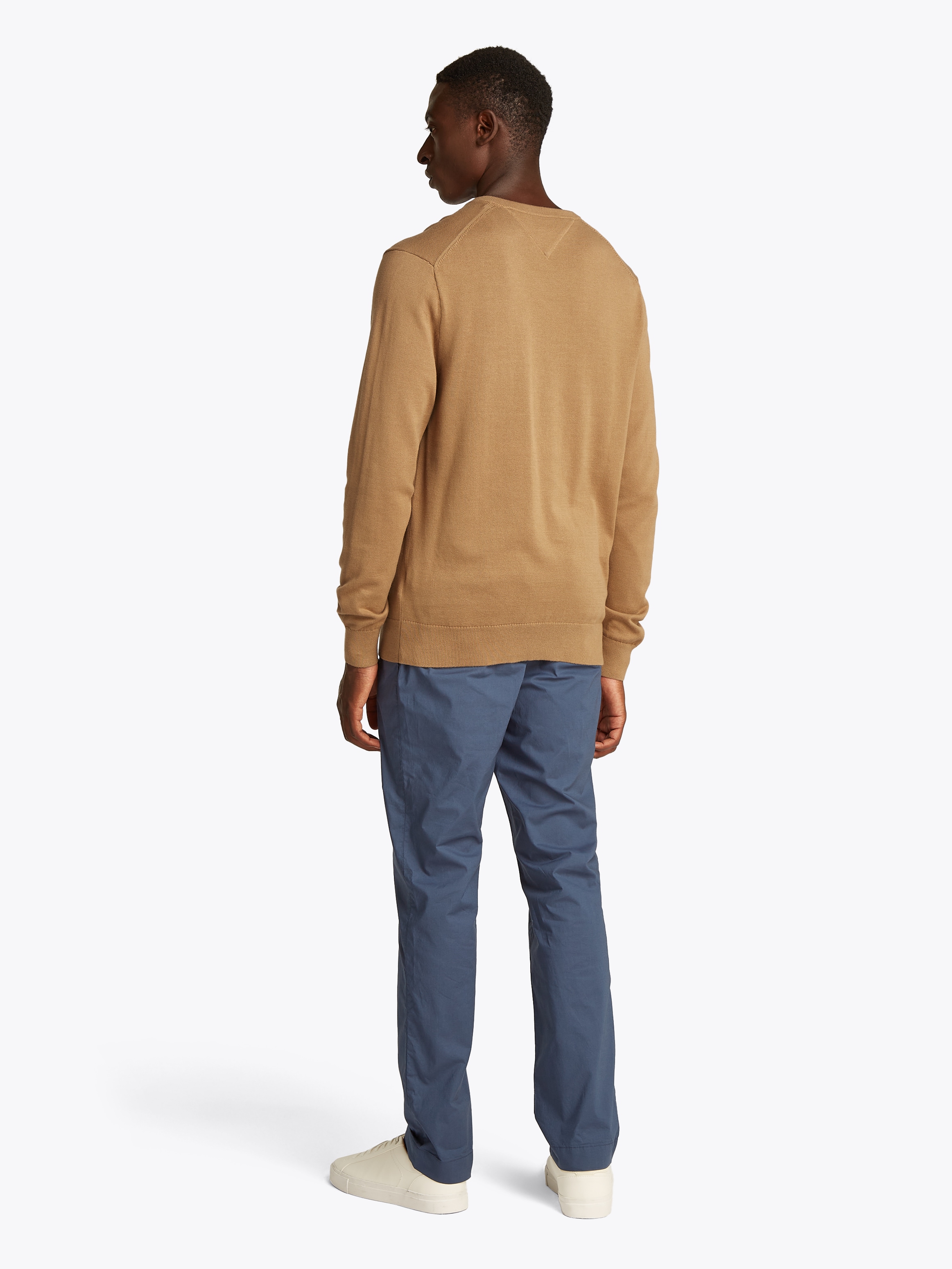 Tommy Hilfiger Strickpullover »ESSENTIAL COTTON V NECK«