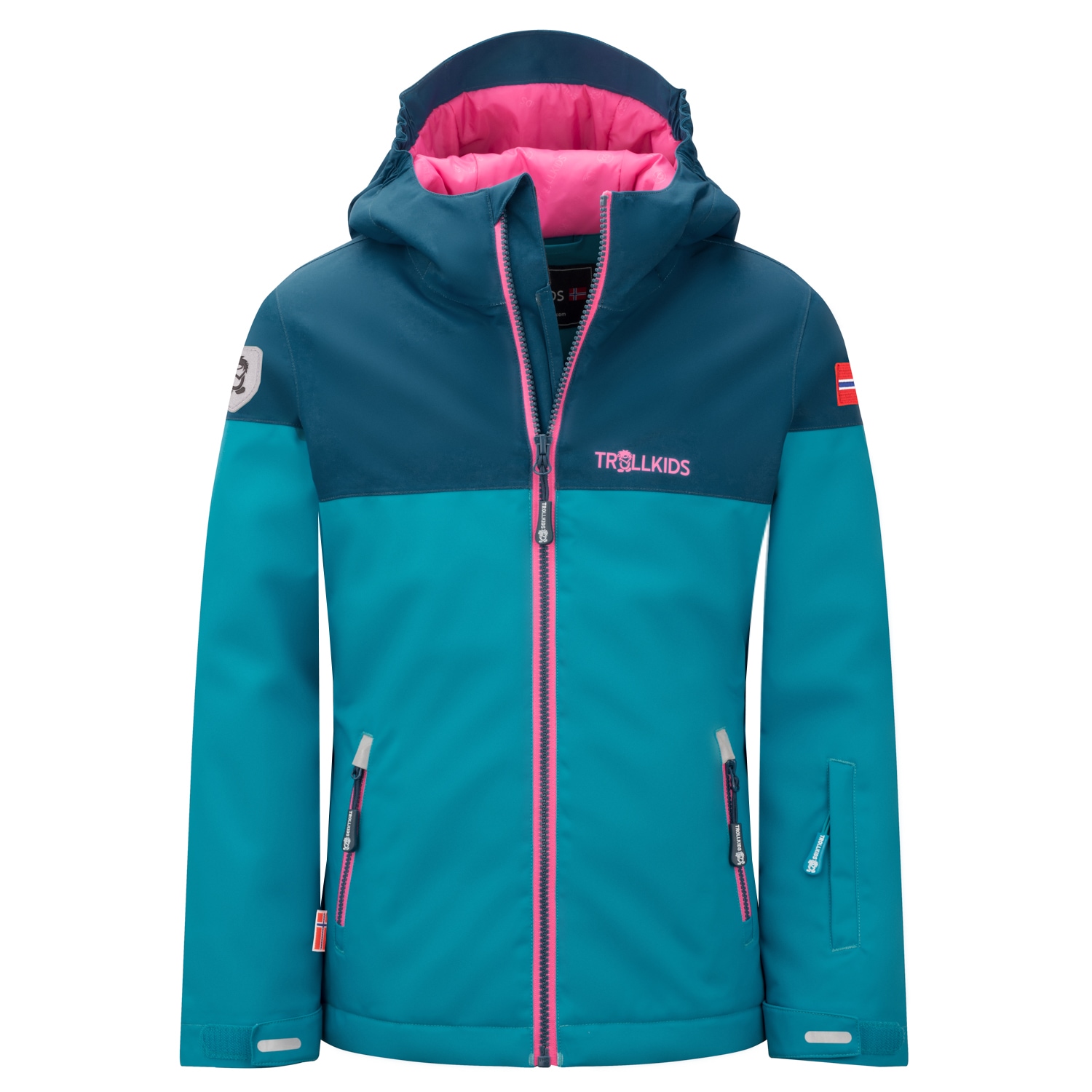 TROLLKIDS Winterjacke »GIRLS HALLINGDAL JACKET« mit Kapuze sportlich, aus Polyester, atmungsaktiv, wasserdicht, winddicht