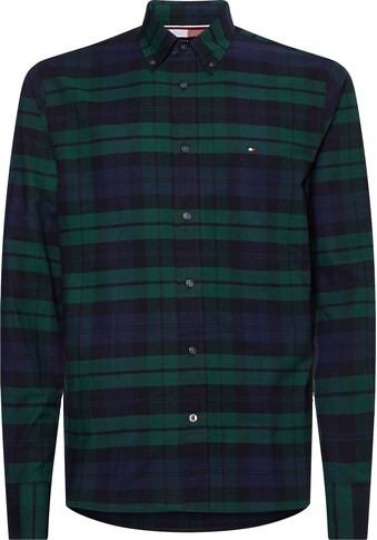 Tommy Hilfiger Langarmhemd »OXFORD BLACKWATCH RF SHIRT«, mit Button-down-Kragen kaufen