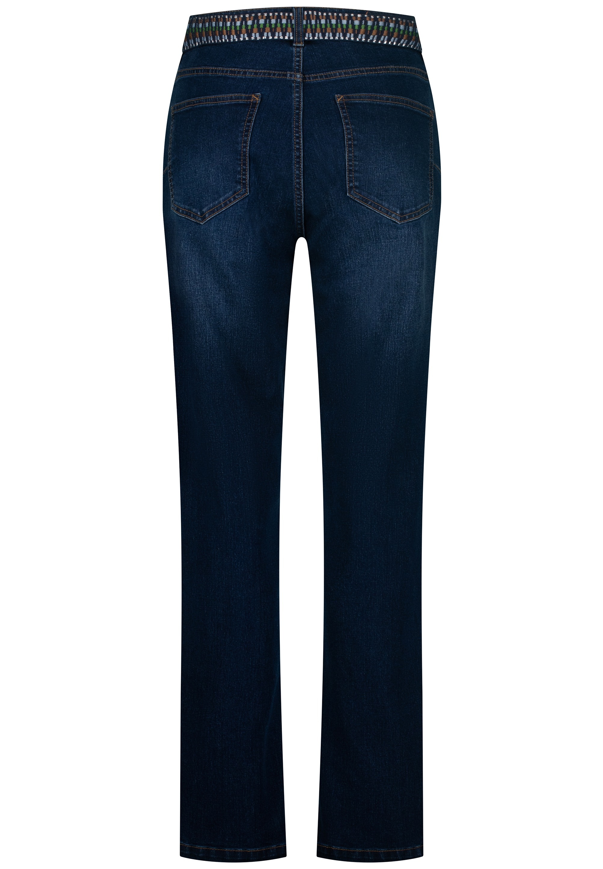 October Bequeme Jeans, mit buntem Gürtel